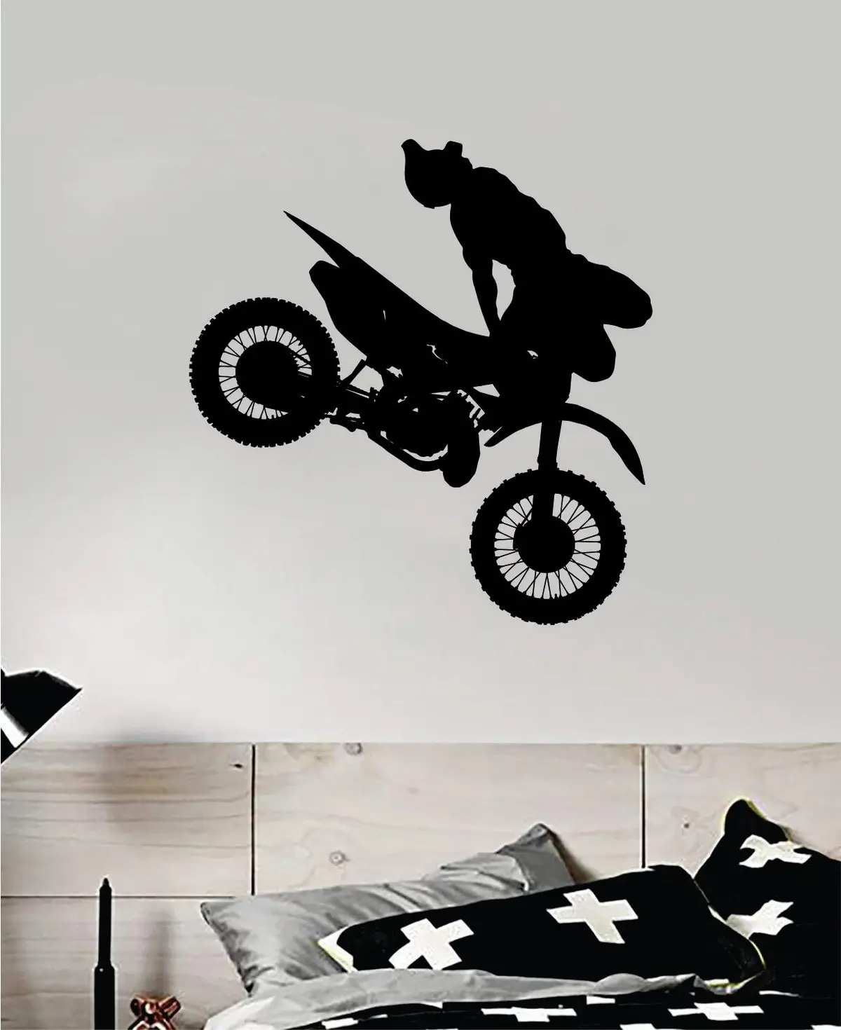 Dirtbike Trick V4 Ride Decal Sticker Bedroom Room Wall Vinyl Art Home Decor Teen Sports Moto X Auto Rider Biker Race Dirt Brap 1
