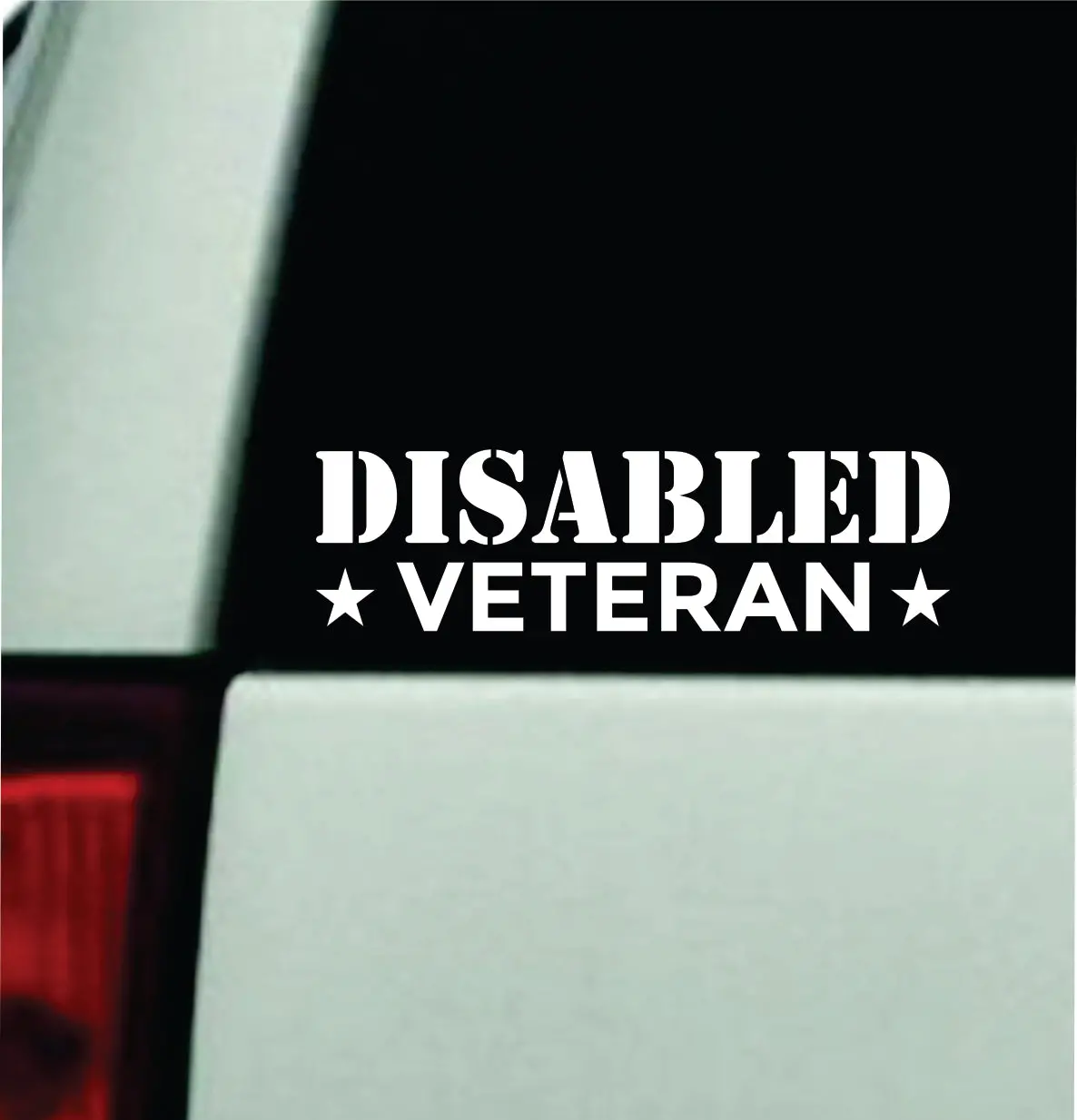 Disabled Veteran Car Decal Bumper Sticker Truck Mirror Window Windshield Girls Men Usa America 1
