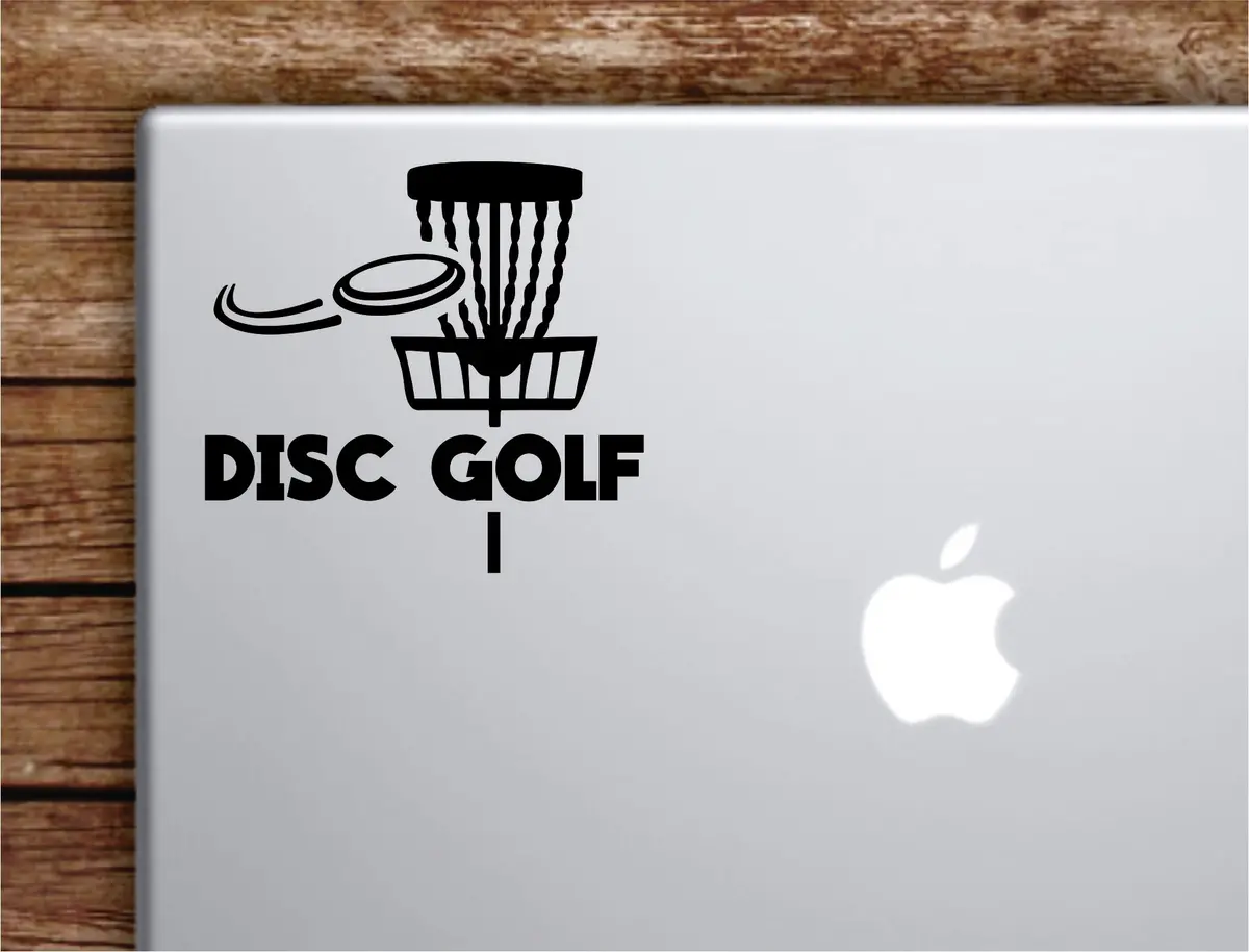 Disc Golf Basket V3 Laptop Wall Decal Sticker Vinyl Art Quote Macbook Apple Decor Car Window Truck Kids Baby Teen Inspirational Girls Boys Sports Innova Frisbee 1