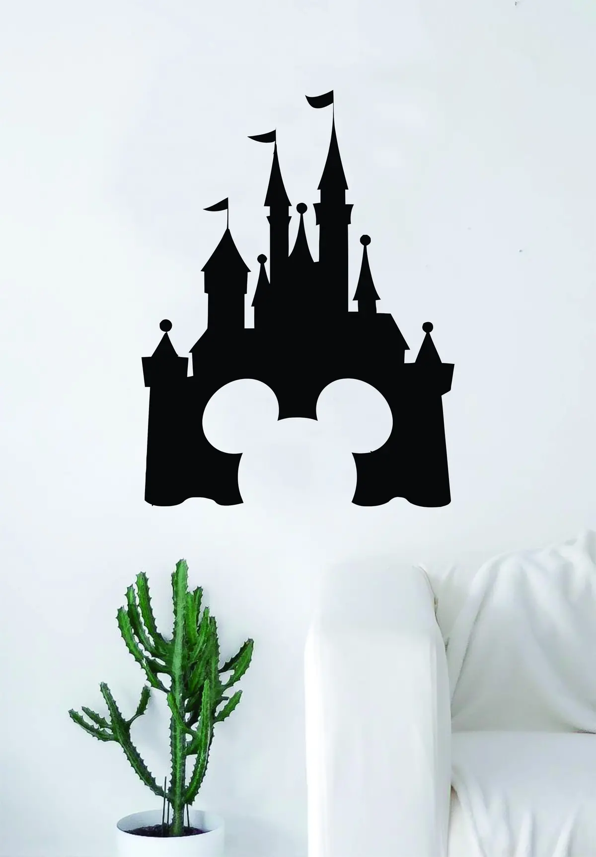 Disney Castle Mickey Mouse Decal Sticker Wall Vinyl Decor Art Movie Baby Teen Disney Girl Princess Cute Disneyland 1
