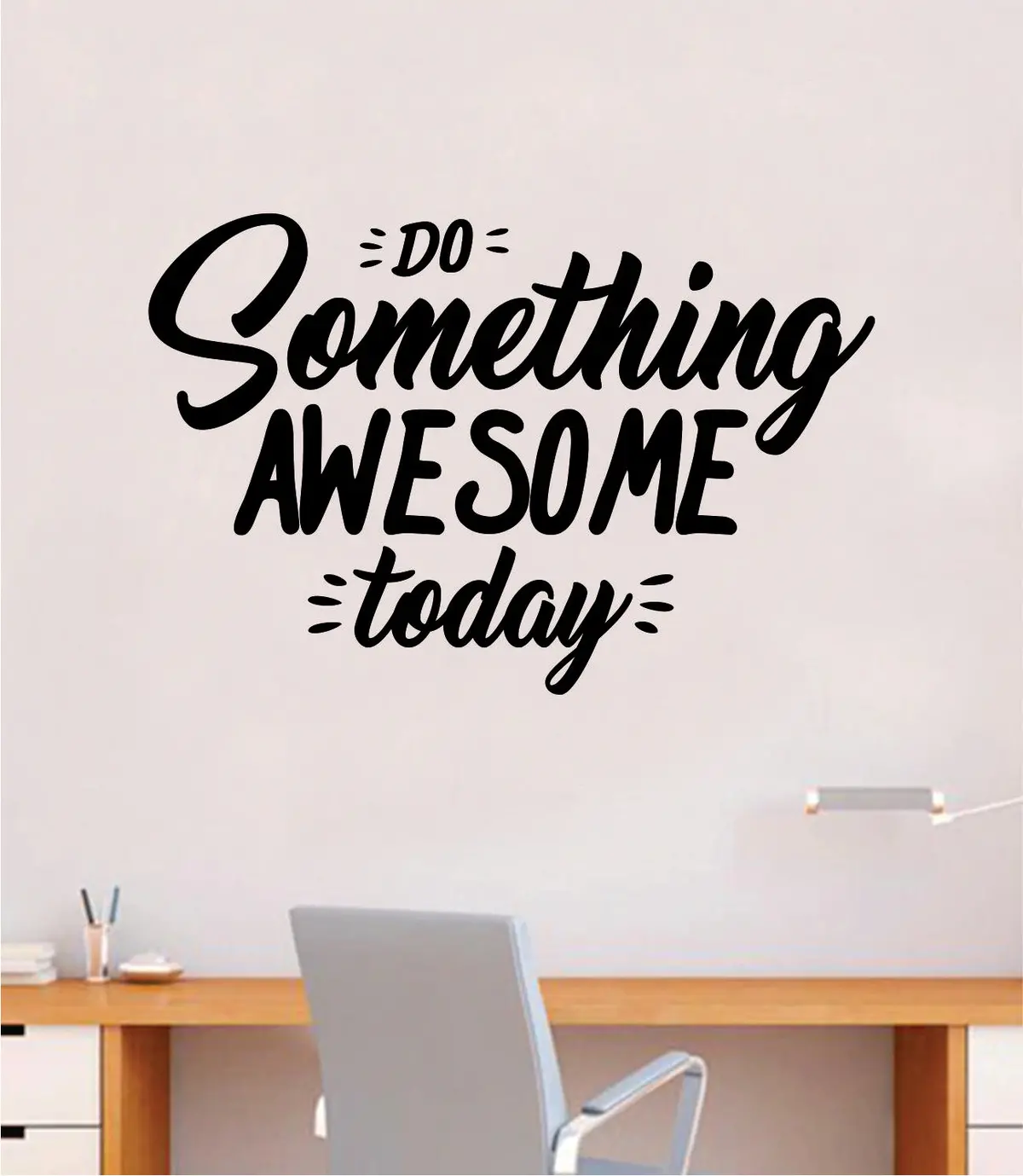 Do Something Awesome Today Quote Wall Decal Sticker Bedroom Room Art Vinyl Inspirational Motivational Teen School Baby Nursery Kids Office Gym 1