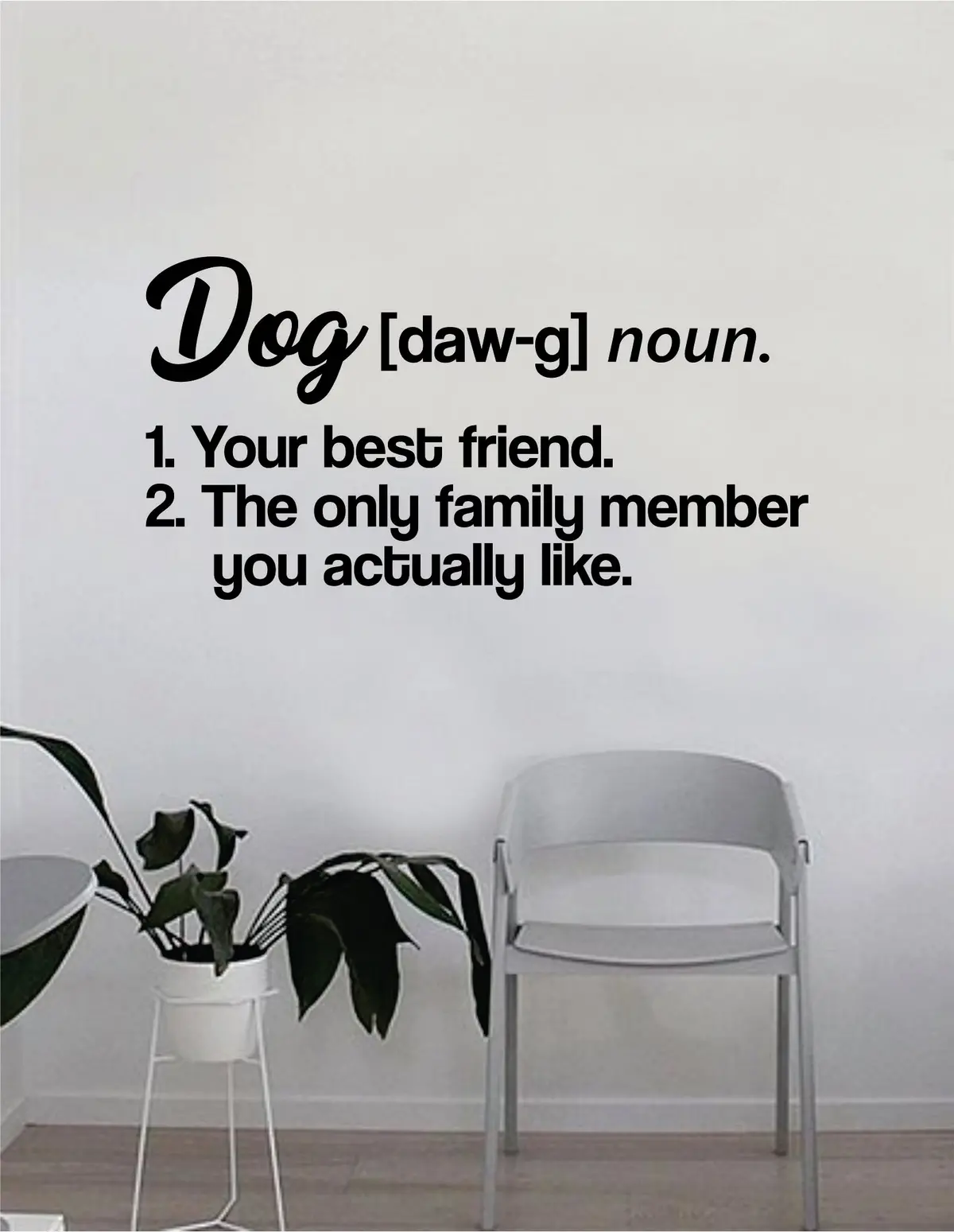 Dog Definition Quote Wall Decal Sticker Bedroom Home Room Art Vinyl Inspirational Decor Cute Animals Puppy Pet Rescue Adopt Foster Teen Funny 1