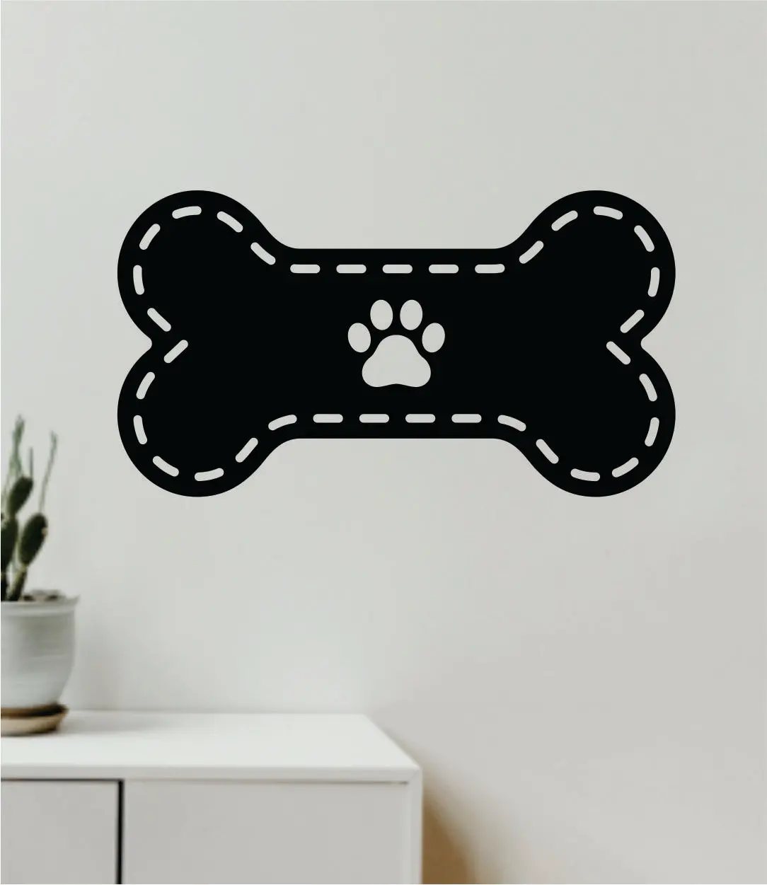 Dog Bone Paw V2 Wall Decal Home Decor Vinyl Bedroom Sticker Art Boy Girl Teen Baby Animal Shelter Vet Rescue Puppy Love 1
