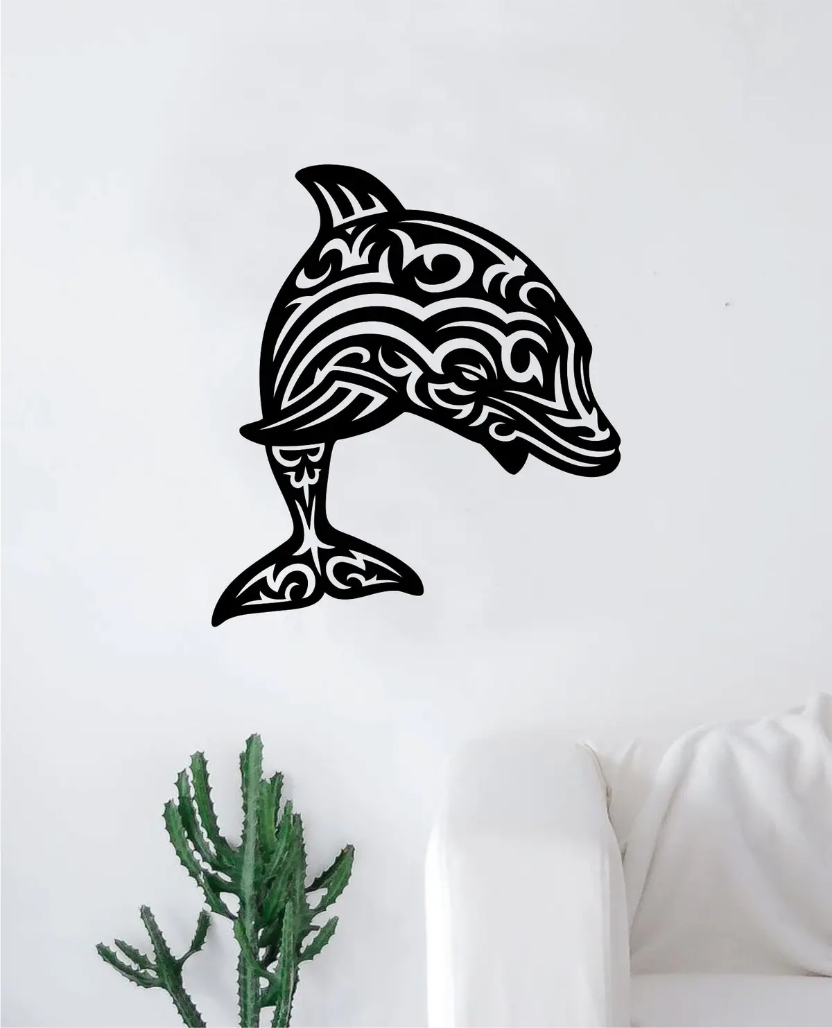 Dolphin V4 Wall Decal Home Room Decor Art Sticker Vinyl Teen Animals Ocean Beach Nautical Fish Marine Life 1