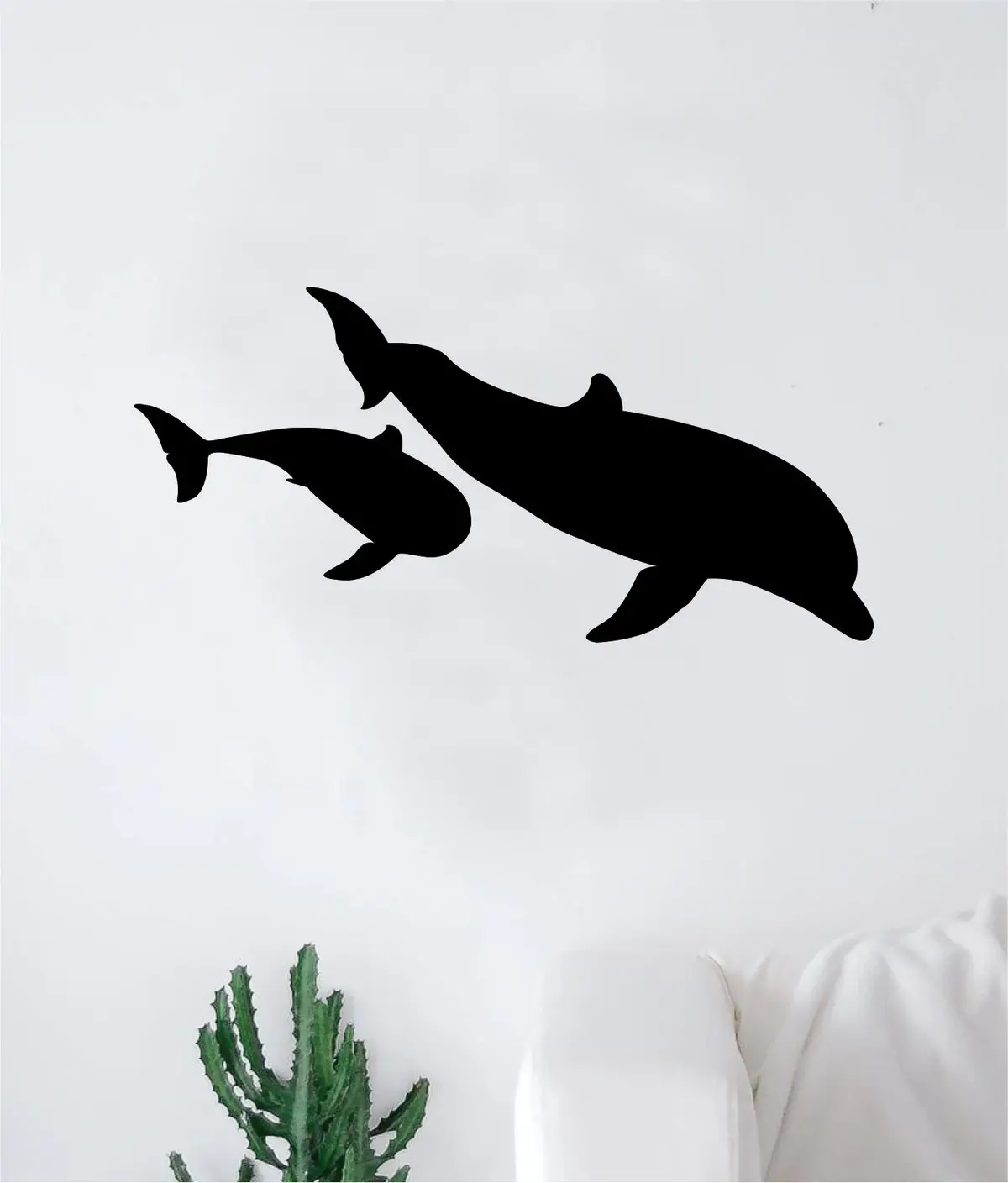 Dolphins V2 Wall Decal Home Room Decor Bedroom Art Sticker Vinyl Teen Baby Boy Girl Animals Ocean Beach Nautical Fish 1