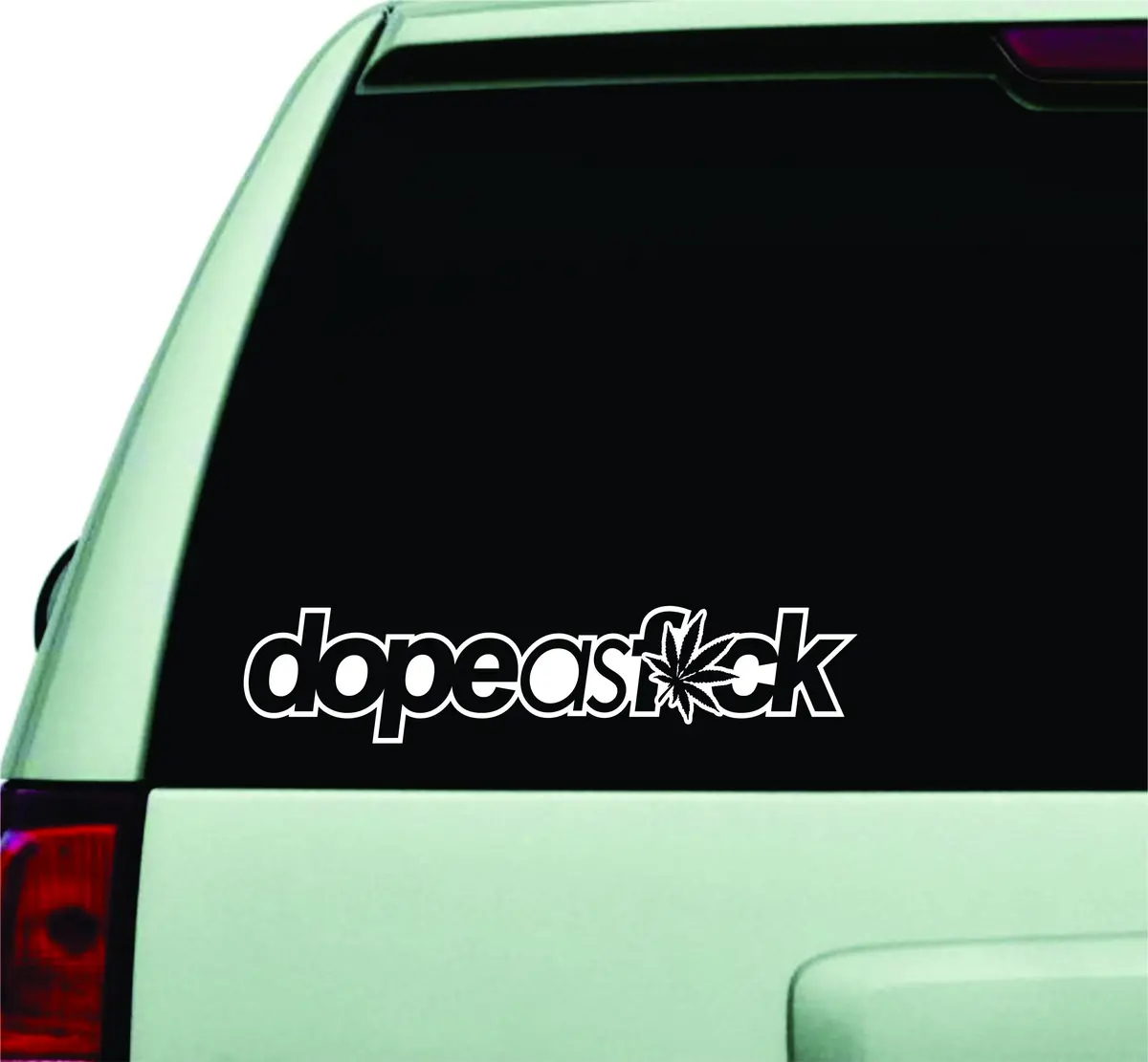 Dope As F Small Quote Design Sticker Vinyl Art Words Decor Car Truck Jdm Windshield Race Drift Window 1