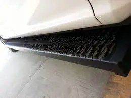 Trailfx Side Step Running Board For Pickup Trucks - Fits 2007-2021 Toyota Tundra Double Cab (Titanium Black 6.5" X 77") 2