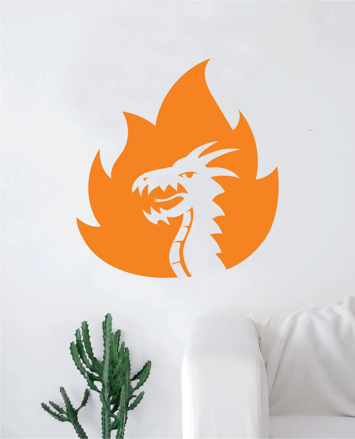 Dragon Flame Wall Decal Decor Art Sticker Vinyl Room Bedroom Teen Kids 1