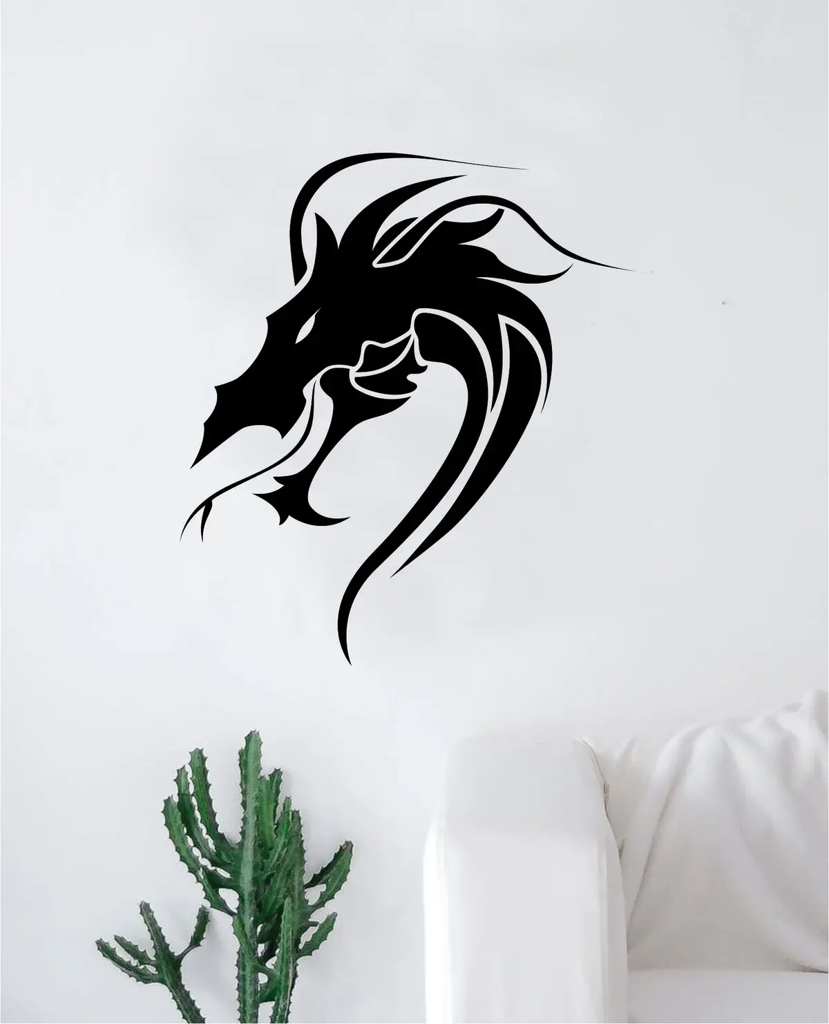 Dragon V6 Wall Decal Decor Art Sticker Vinyl Room Bedroom Teen Kids Mythical Fire King Tattoo Nursery 1