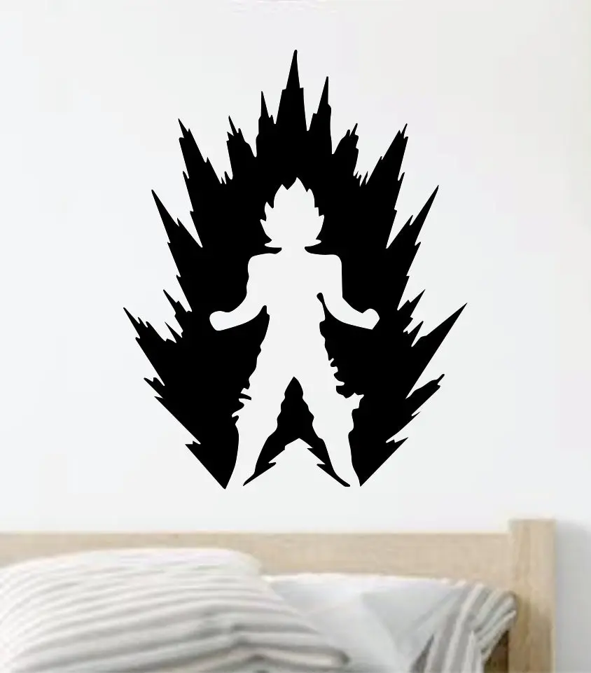 Dragon Ball Z V2 Anime Wall Decal Home Decor Art Sticker Vinyl Bedroom Boy Girl Teen Baby Kids Cartoon Japanese Vegeta Goku 1