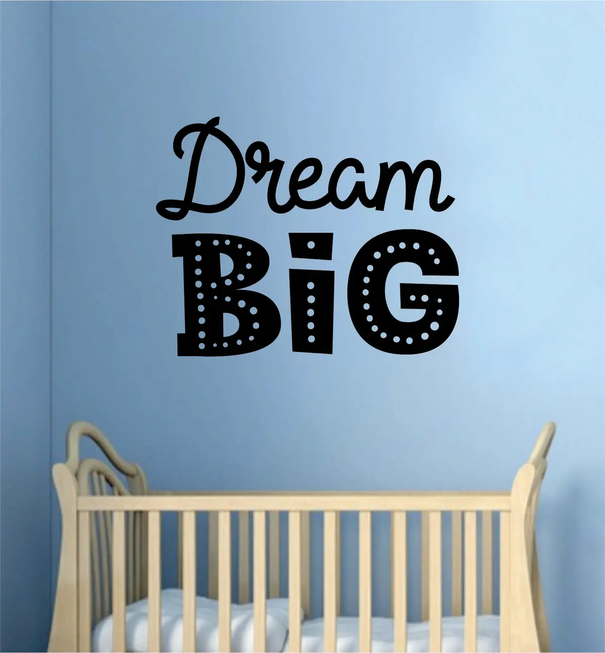 Dream Big V2 Wall Decal Sticker Vinyl Art Bedroom Room Home Decor Inspirational Motivational Teen Baby Nursery School Kids Good Vibes Quote 1