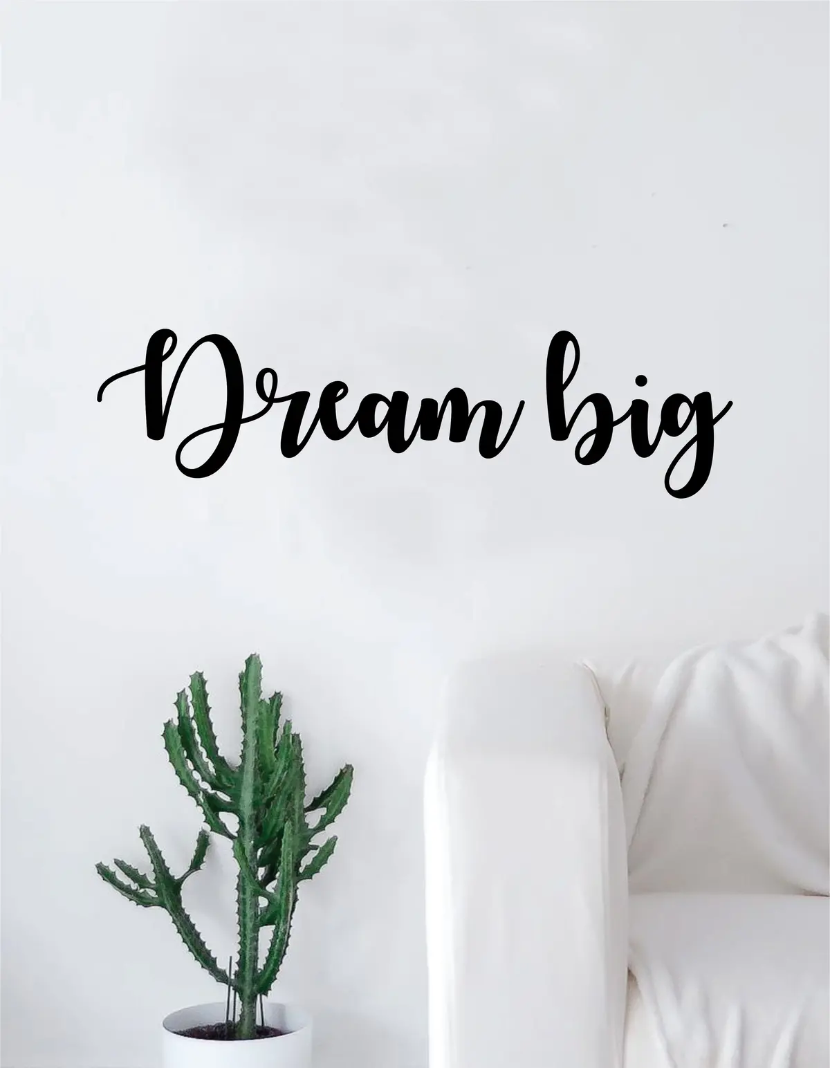 Dream Big Quote Decal Sticker Wall Vinyl Art Home Decor Decoration Teen Inspire Inspirational Motivational Living Room Bedroom 1