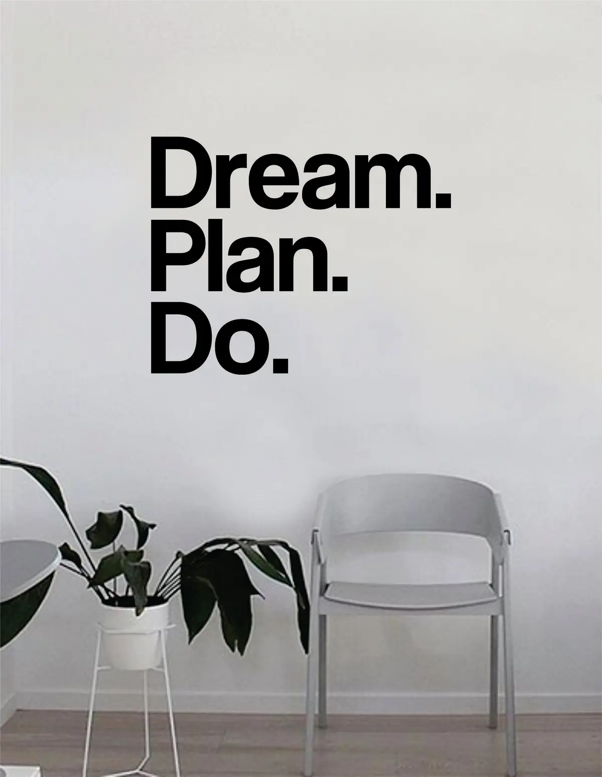 Dream Plan Do Quote Decal Sticker Wall Vinyl Art Home Decor Inspirational Beautiful Motivational Teen Bedroom Living Room Adventure 1