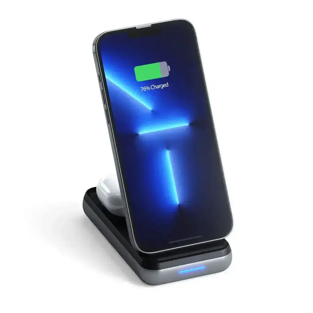Satechi - Duo Wireless Charger Power Stand - Bezprzewodowy Powerbank 2W1 1