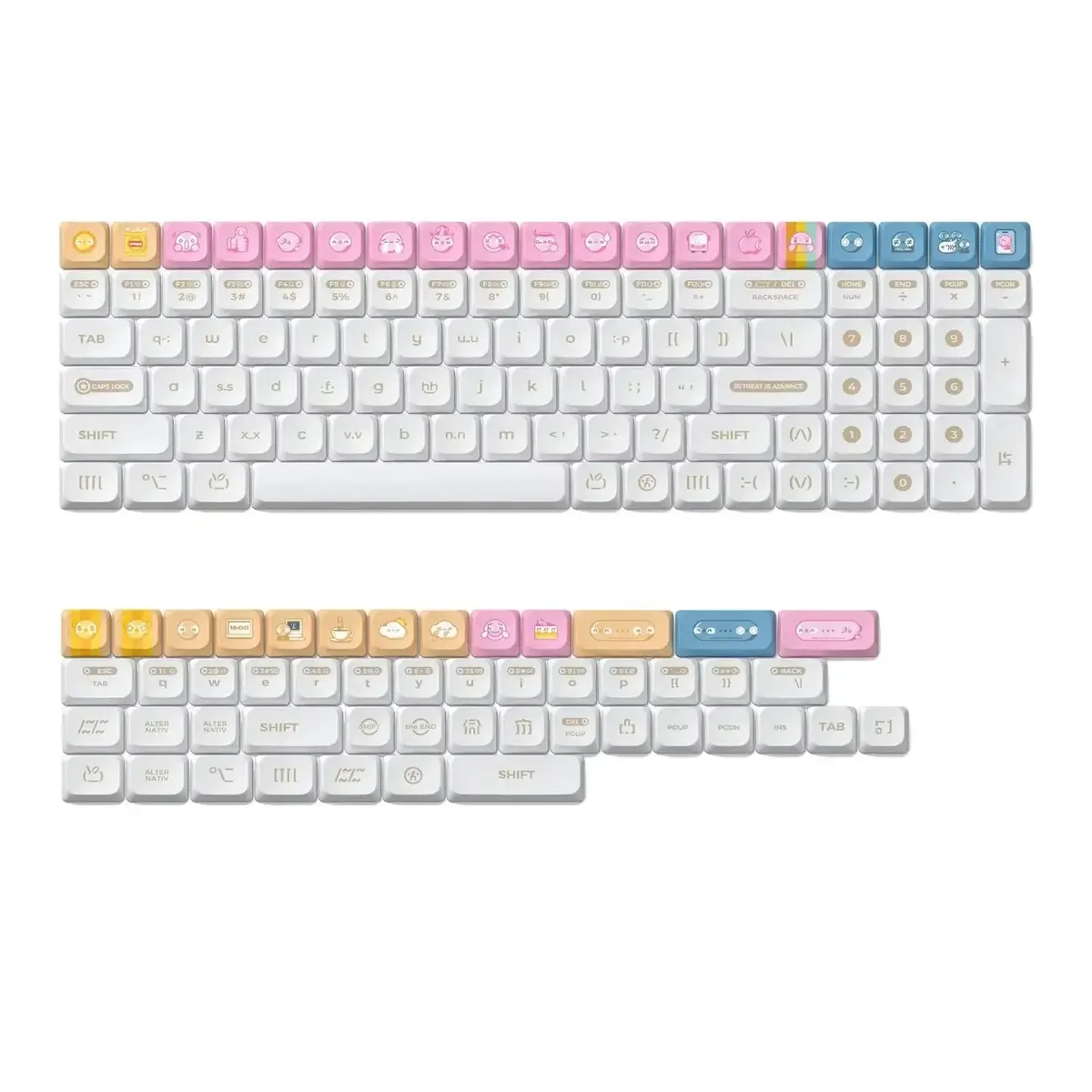 Nuphy - Numoji Nsa Profile Dye-Sub Pbt Keycaps - Niskoprofilowe Nasadki Do Klawiatury 1