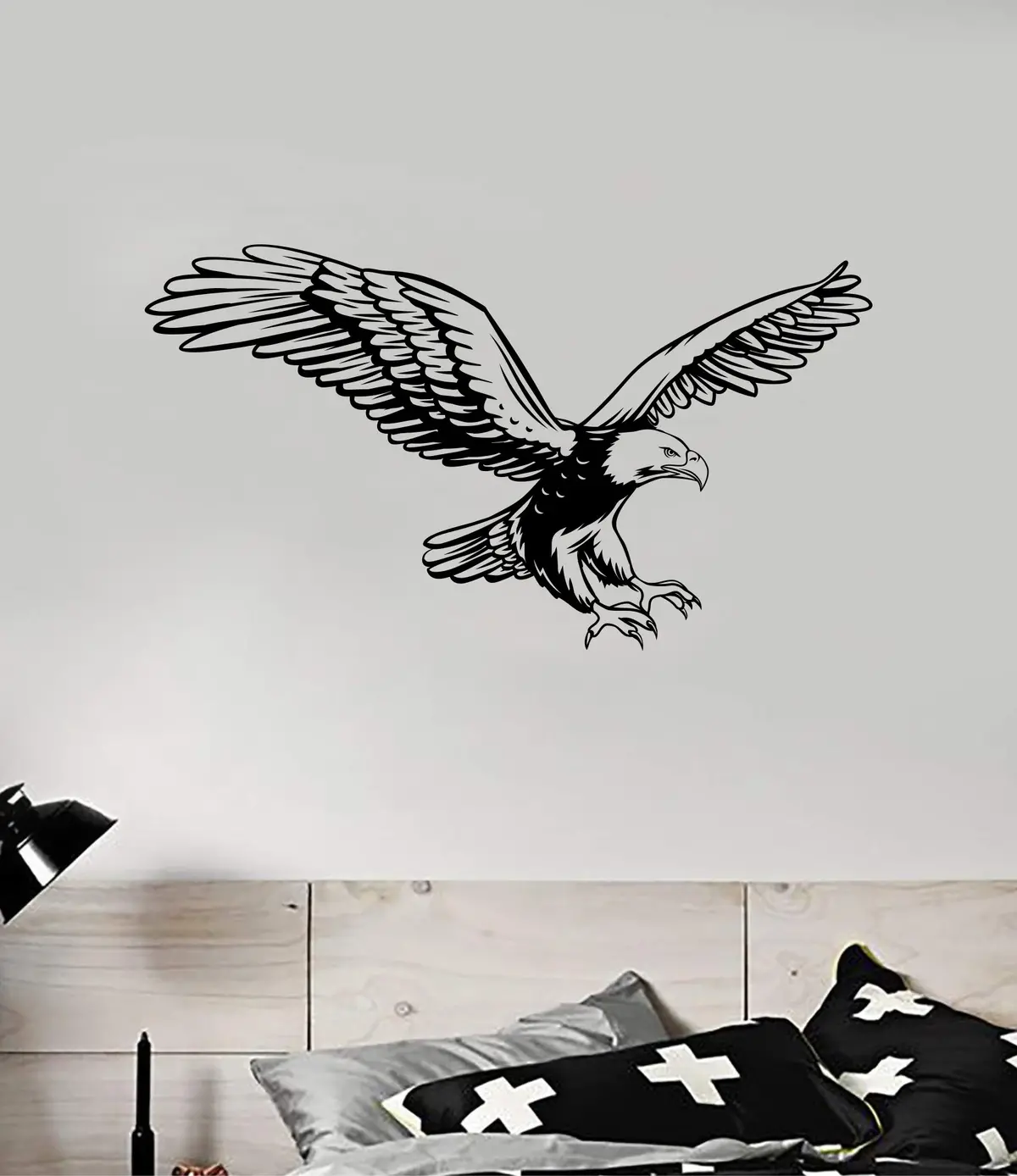 Eagle V3 Wall Decal Home Decor Sticker Room Art Vinyl Beautiful Animal Nature Cute Baby Nursery Teen Kids School America Usa Birds 1