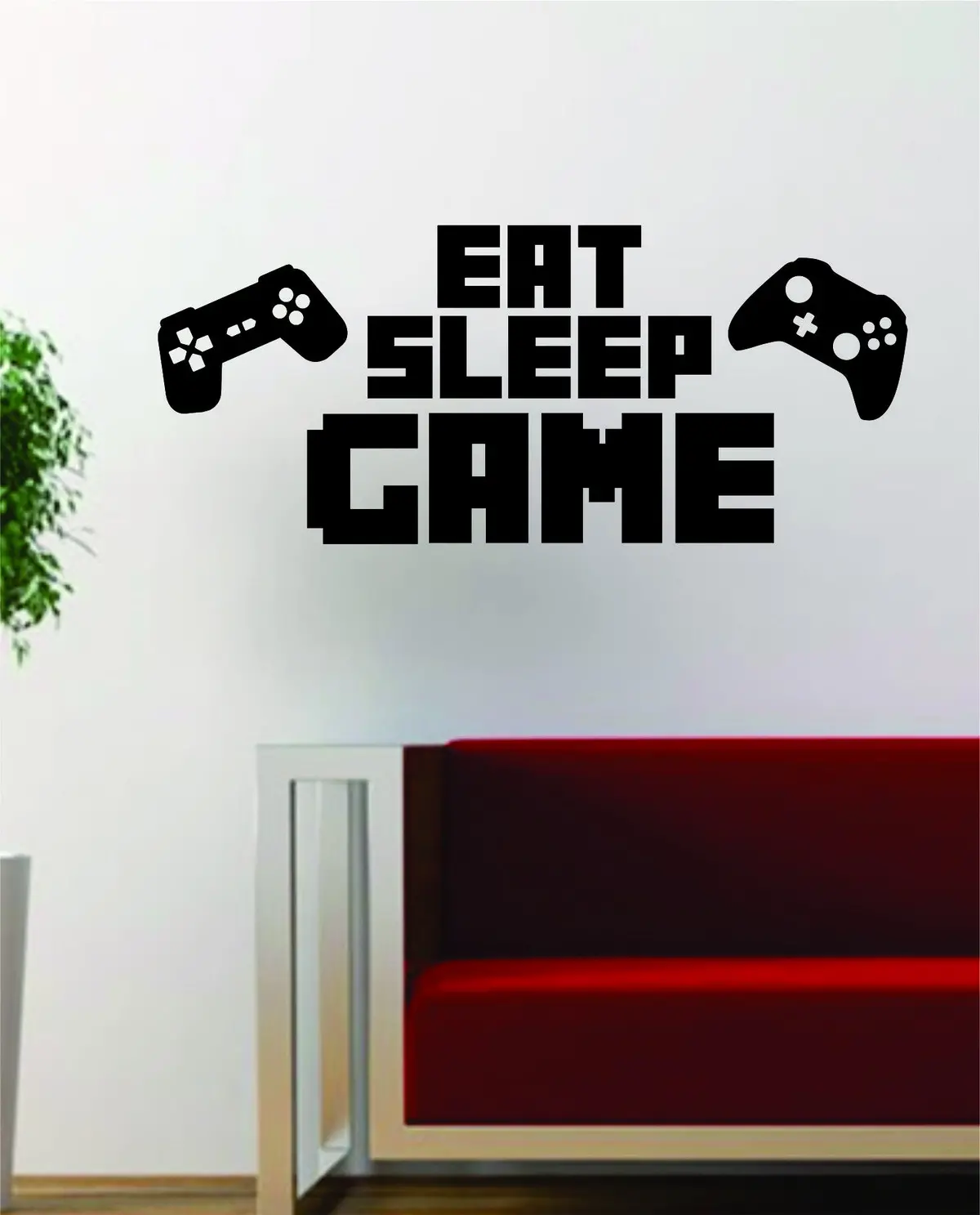 Eat Sleep Game Version 6 Gamer Decal Sticker Wall Vinyl Art Decor 1