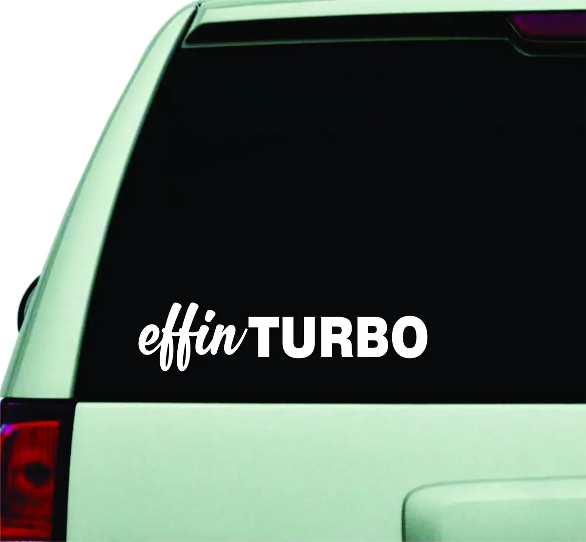 Effin Turbo Small Quote Design Sticker Vinyl Art Words Decor Car Truck Jdm Windshield Race Drift Window 1