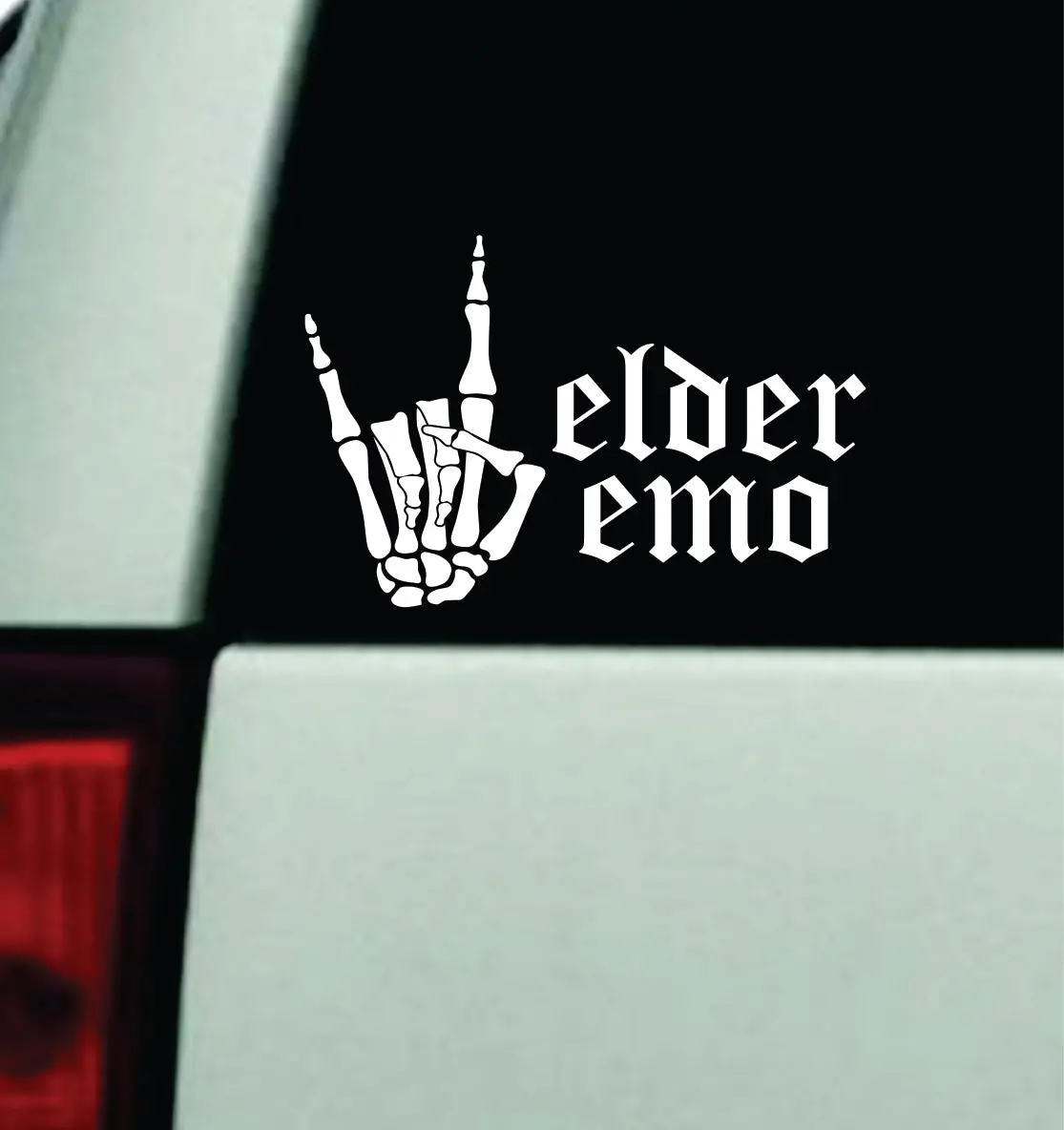 Elder Emo V4 Car Decal Truck Window Windshield Jdm Bumper Sticker Vinyl Quote Men Girls Music Emo Hardcore Metal Blegh Mosh 1