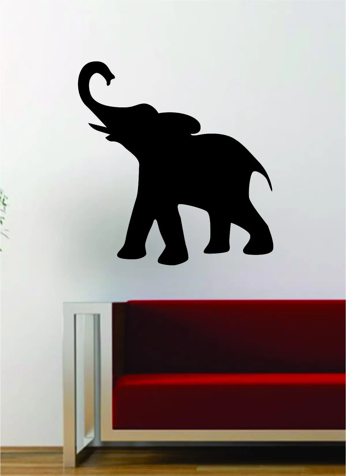 Elephant Silhouette V5 Decal Wall Vinyl Art Decor Room Animal Beautiful 1