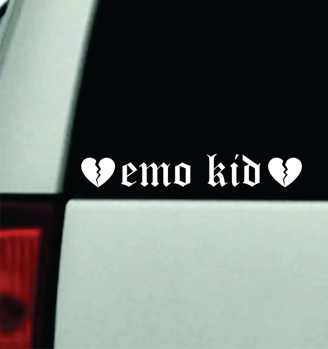 Emo Kid Car Decal Truck Mirror Window Windshield Bumper Sticker Men Girls Blegh Hardcore Metal Goth 1