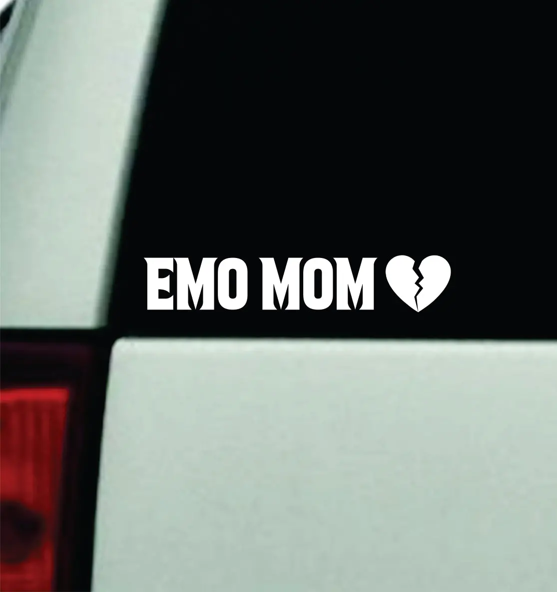 Emo Mom Car Decal Truck Window Windshield Mirror Rearview Jdm Bumper Sticker Vinyl Quote Girls Music Emo Goth Screamo Hardcore Metal Rock Concert Blegh 1