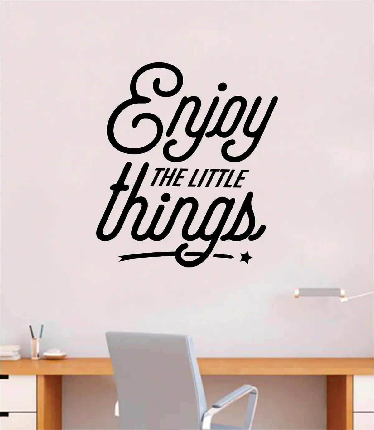 Enjoy The Little Things V3 Wall Decal Sticker Bedroom Room Art Vinyl Inspirational Teen Kids Baby Nursery Girls Boys School Teacher Class 1