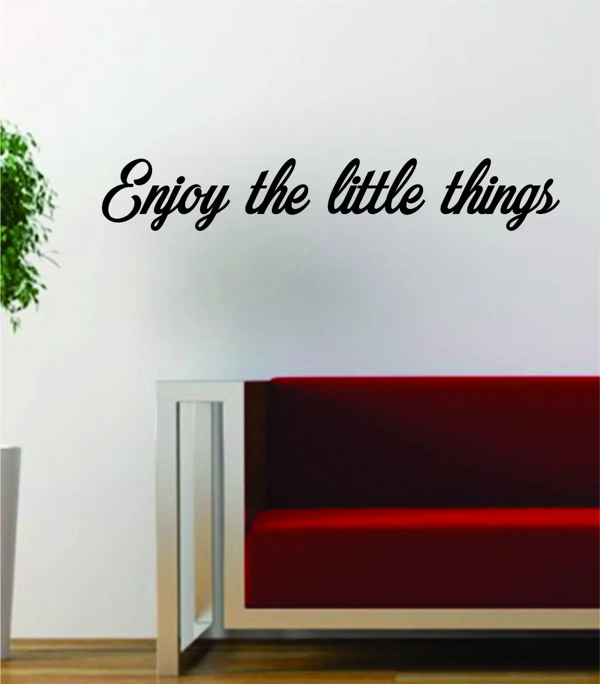 Enjoy The Little Things Inspirational Family Quote Design Decal Sticker Wall Vinyl Art Home Decor 1