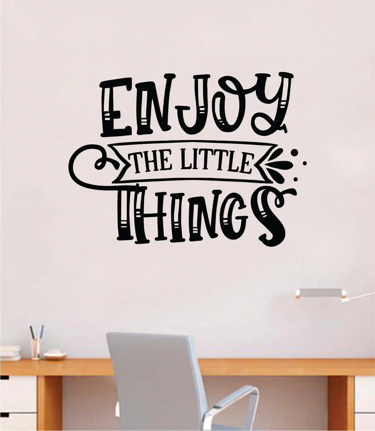 Enjoy The Little Things V4 Wall Decal Quote Home Room Decor Art Vinyl Sticker Inspirational Motivational Good Vibes Teen Baby School 1