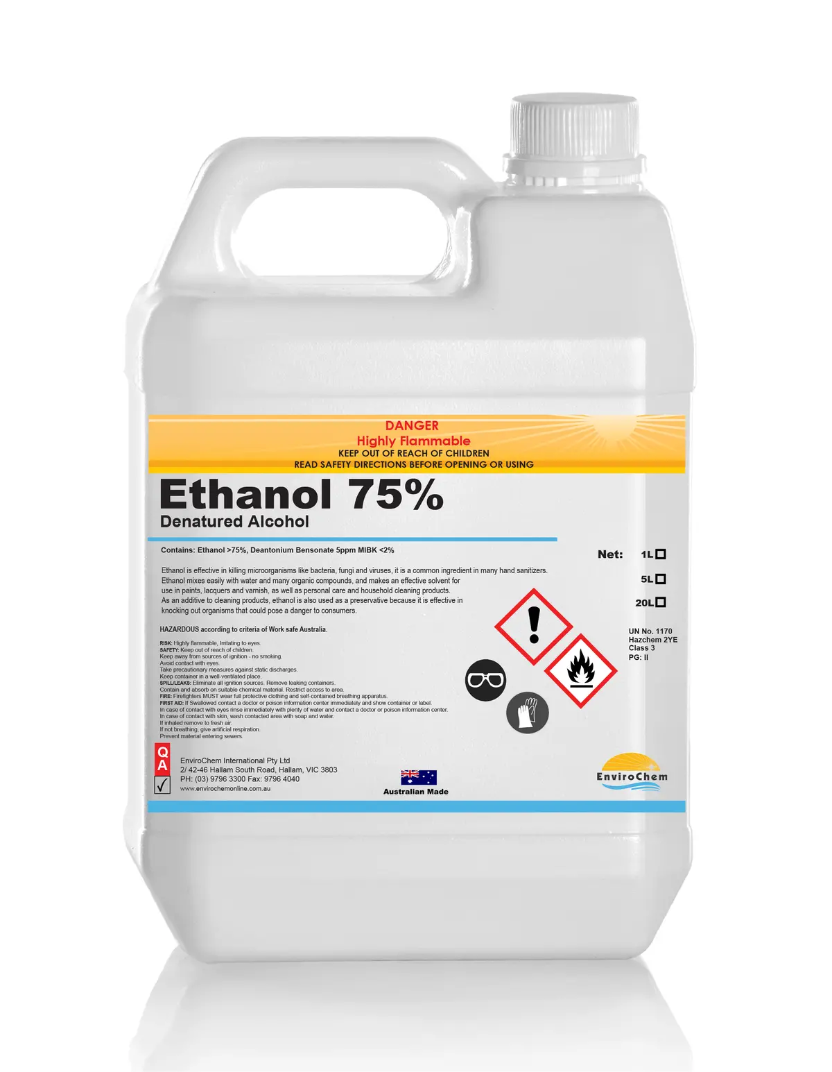75% Denatured Ethanol Solution