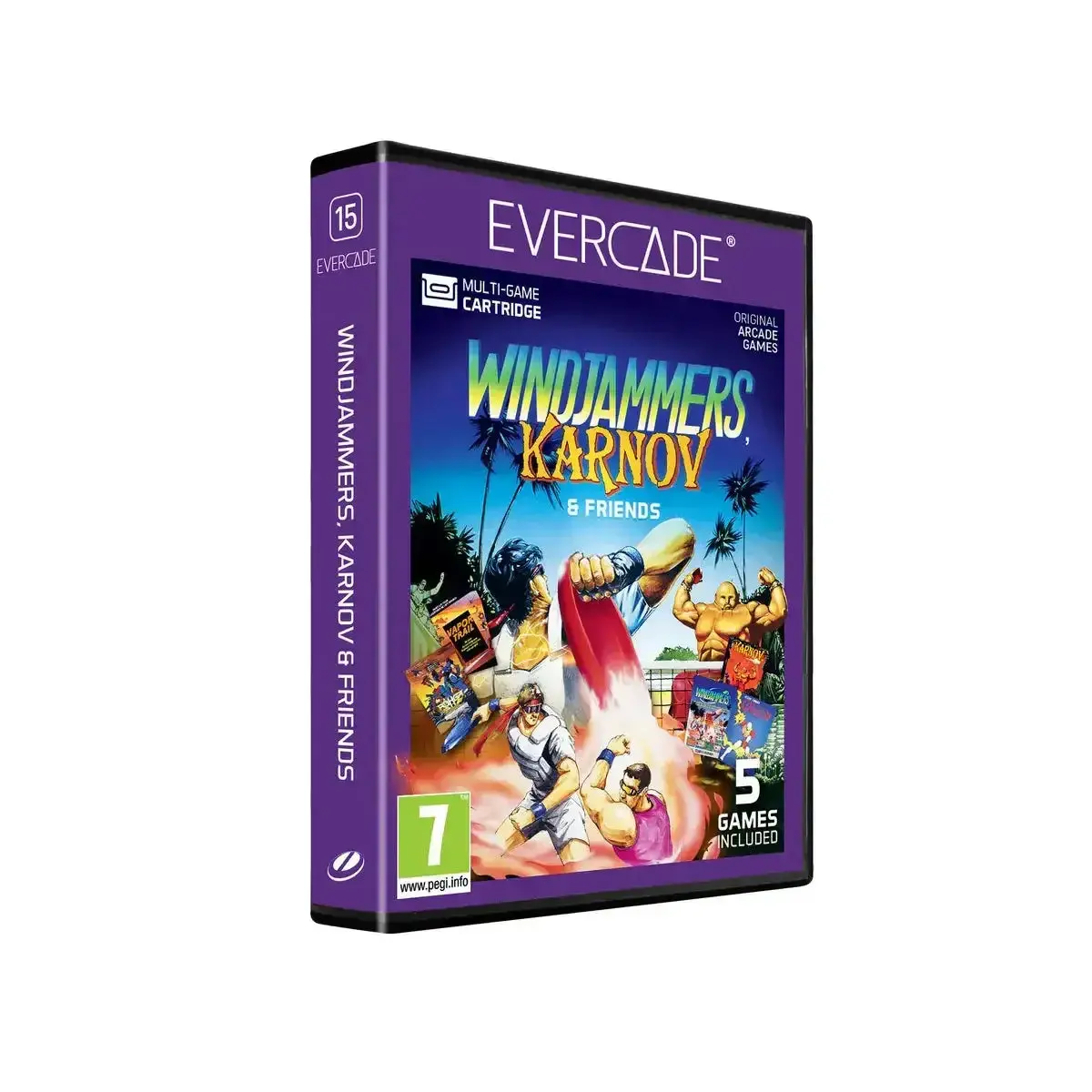 Evercade - Windjammers, Karnov & Friends - Zestaw Gier Retro 1