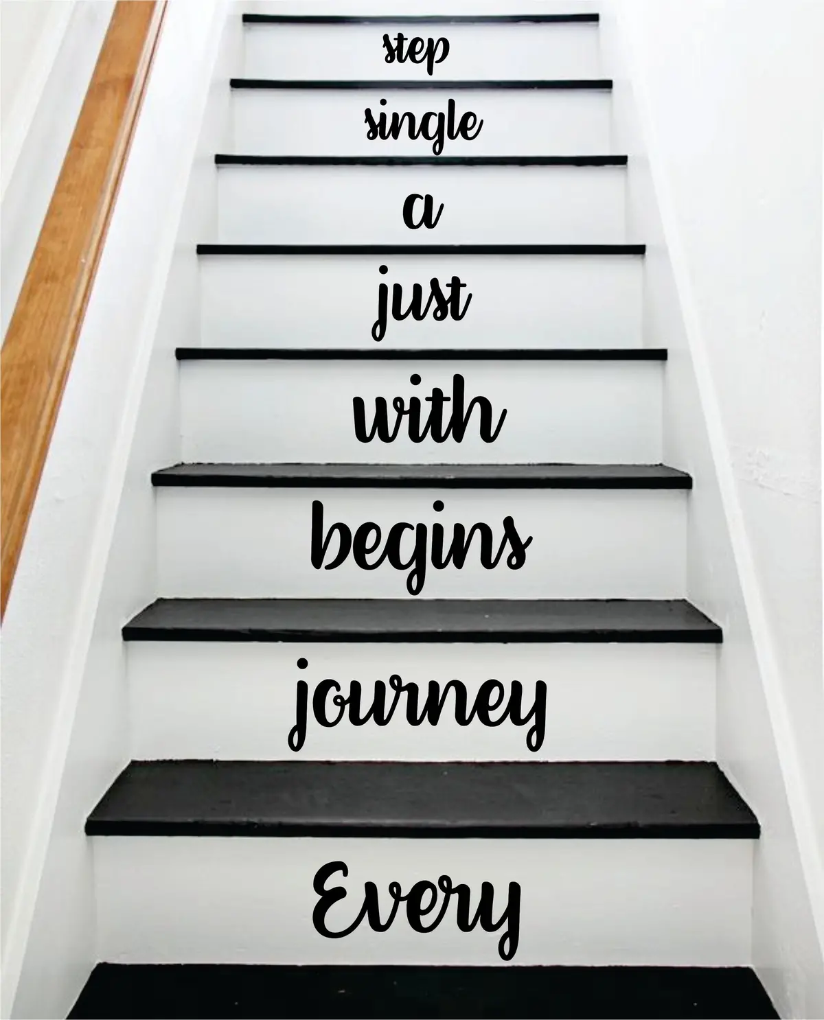 Every Journey Stairs V3 Wall Decal Home Decor Vinyl Sticker Art Quote Inspirational Family Love Cute 1