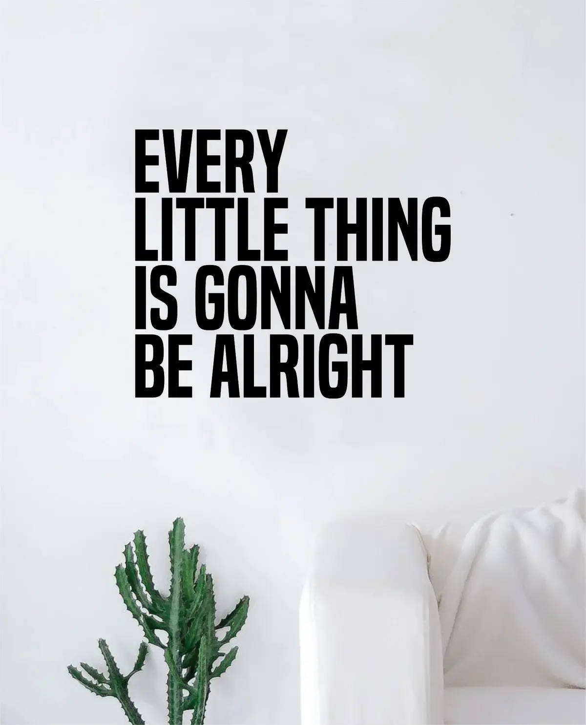 Every Little Thing V6 Wall Decal Sticker Vinyl Art Bedroom Living Room Decor Decoration Teen Quote Inspirational Bob Marley Reggae Rasta 1
