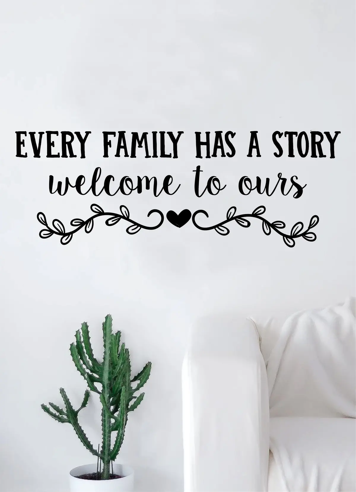 Every Family Has A Story Wall Decal Sticker Bedroom Room Art Vinyl Home Decor Girls Boys Kids Baby Dad Mom Cute Livingroom 1