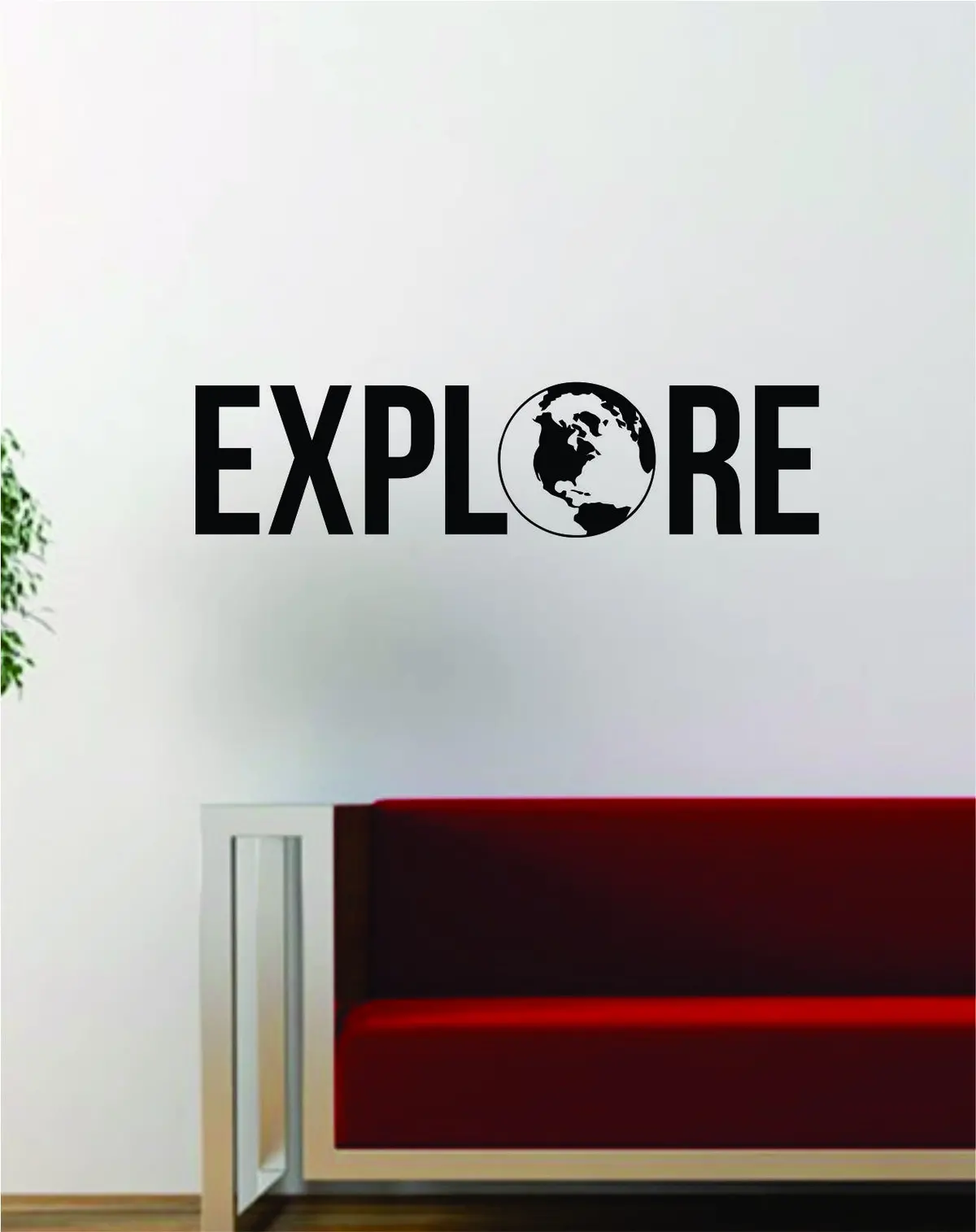 Explore V2 Quote Decal Sticker Wall Vinyl Art Decor Home Adventure Wanderlust Travel World 1