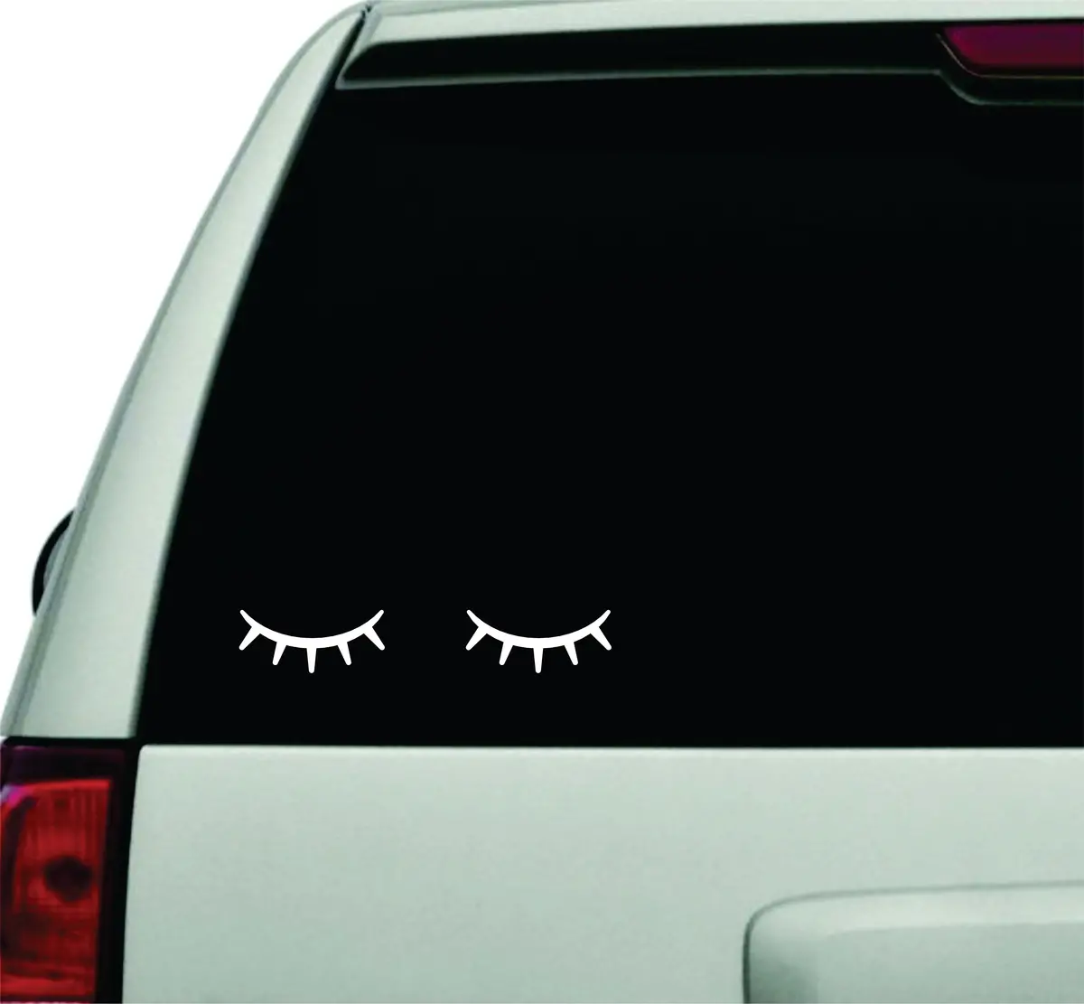 Eyelashes Wall Decal Car Truck Window Windshield Jdm Sticker Vinyl Lettering Quote Boy Girl Beauty Women Make Up Lashes Brows 1