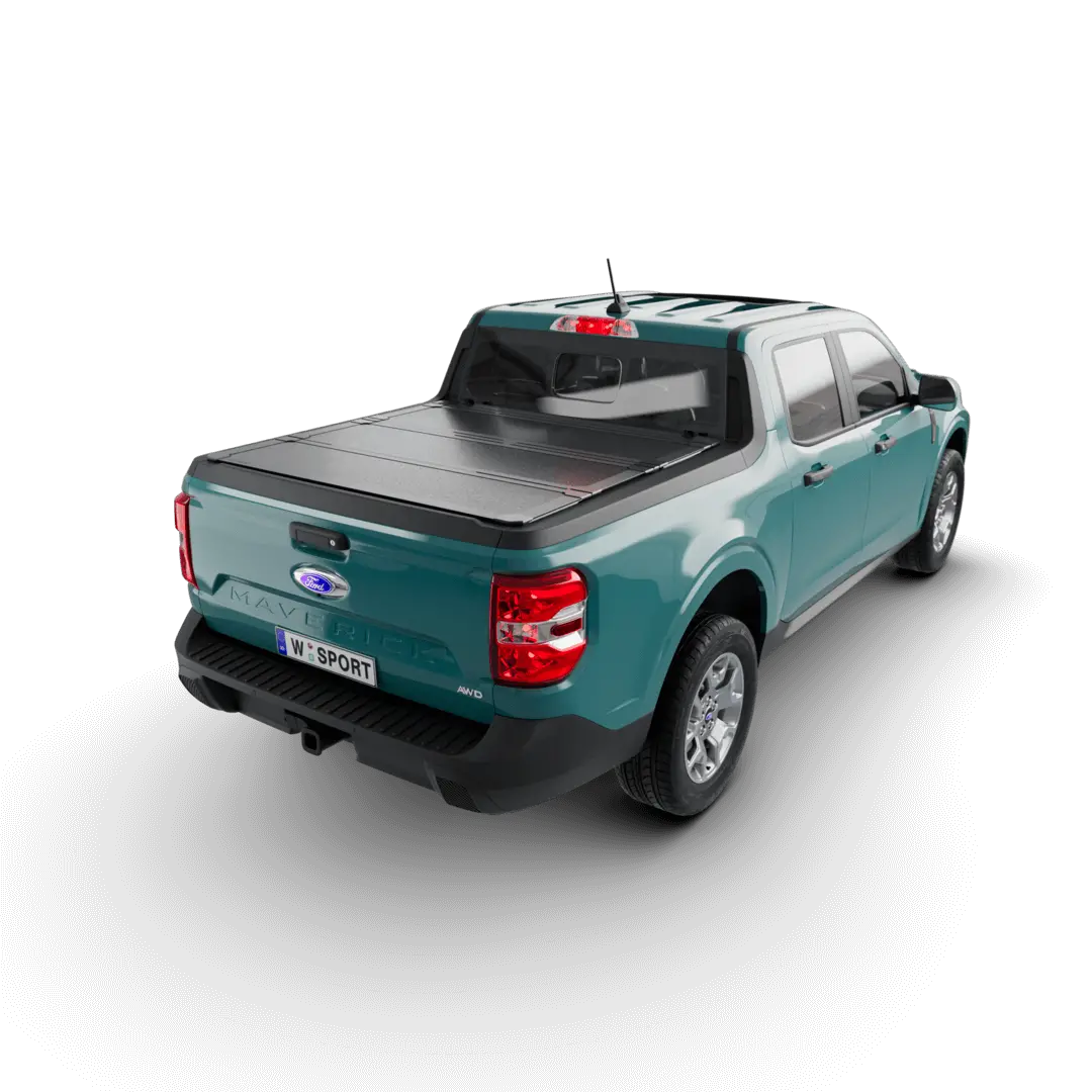 Worksport Al4 Hard Aluminum Full Bed Access Tonneau Cover For 2022–2024 Ford Maverick 4'5" Short Bed 1