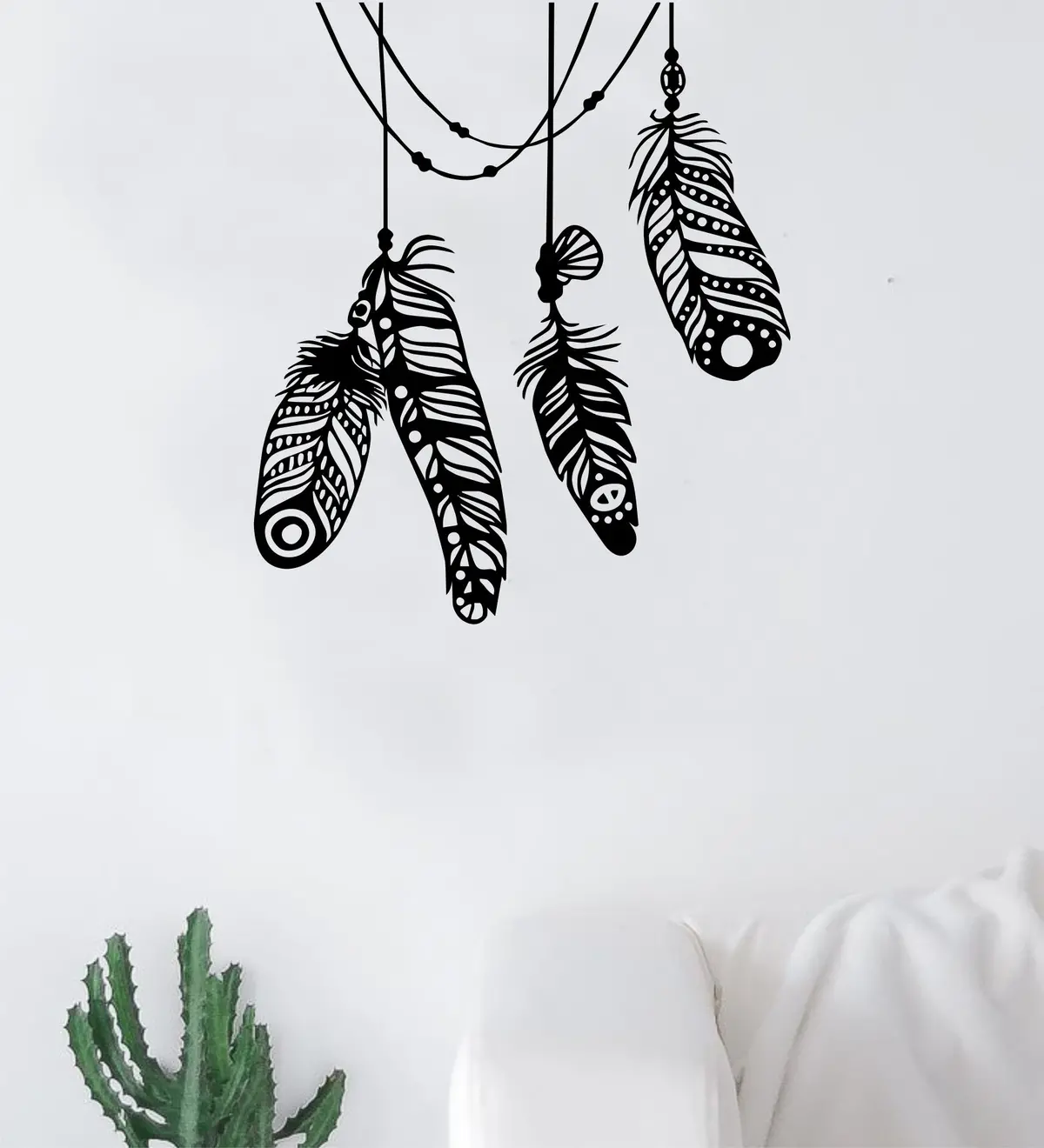 Feathers Wall Decal Sticker Vinyl Art Decor Bedroom Boy Girl Baby Nursery Boho Adventure Travel 1