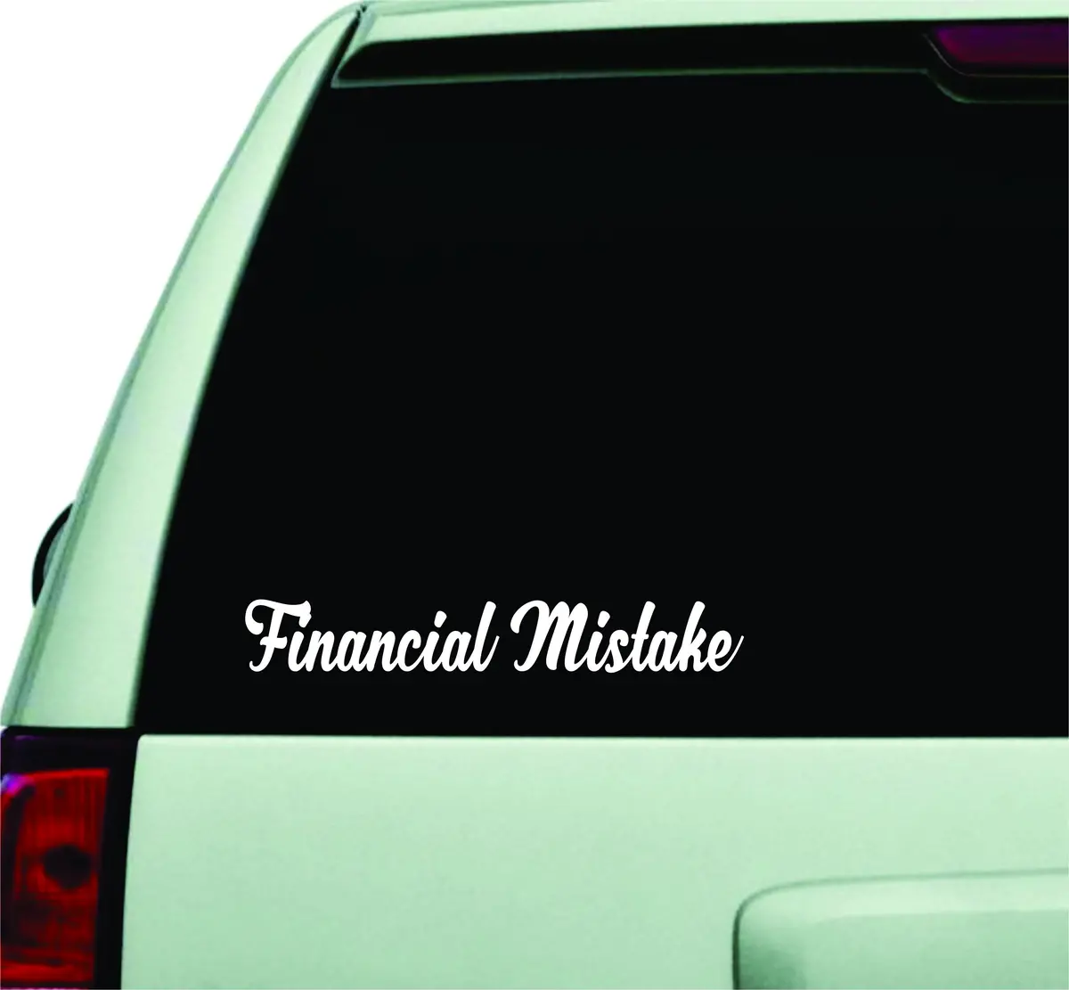Financial Mistake Small Quote Design Sticker Vinyl Art Words Decor Car Truck Jdm Windshield Race Drift Window 1