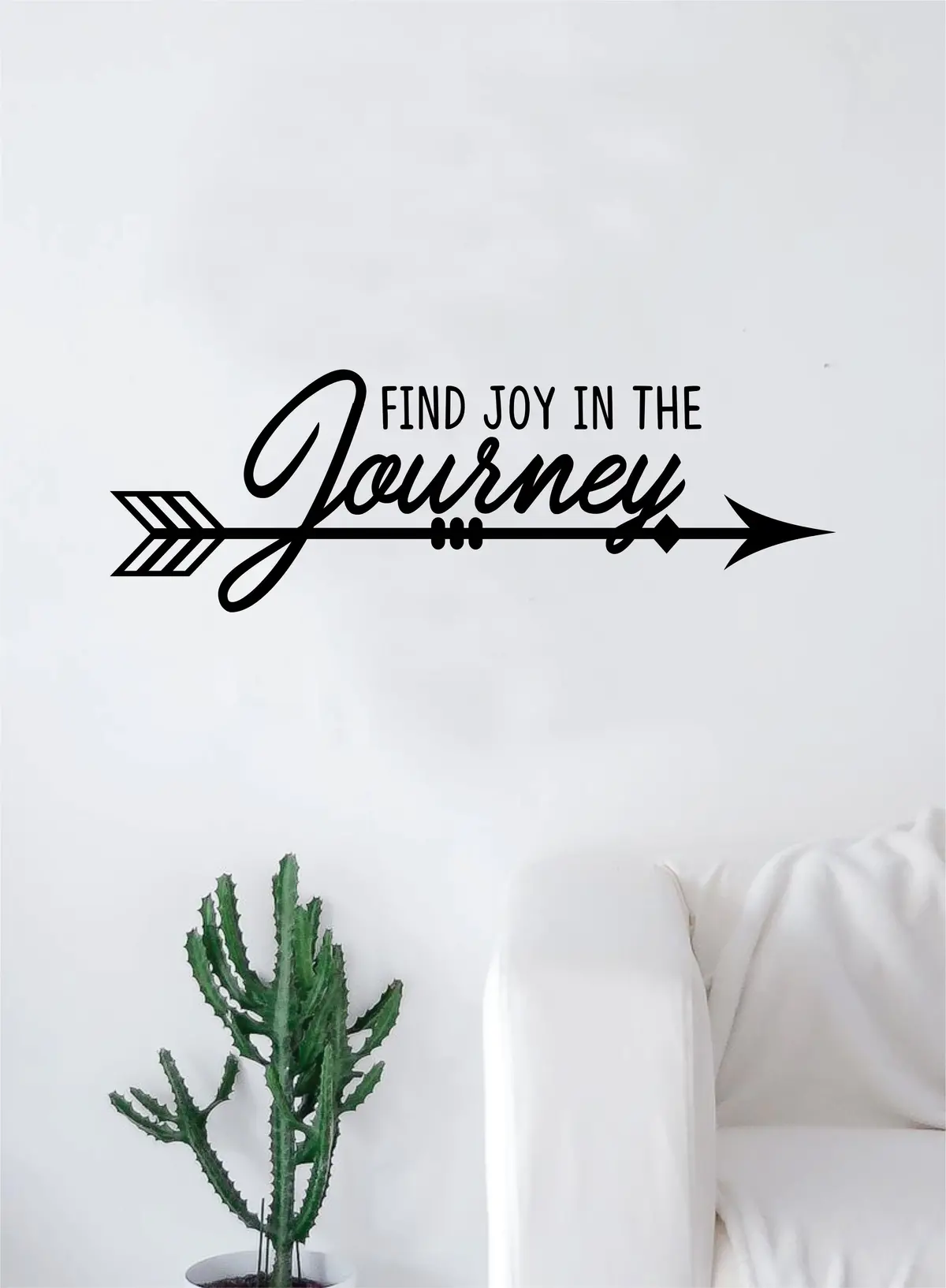 Find Joy In The Journey Arrow Quote Decal Sticker Wall Vinyl Art Wall Room Decor Inspirational Travel Adventure Explore Wanderlust 1