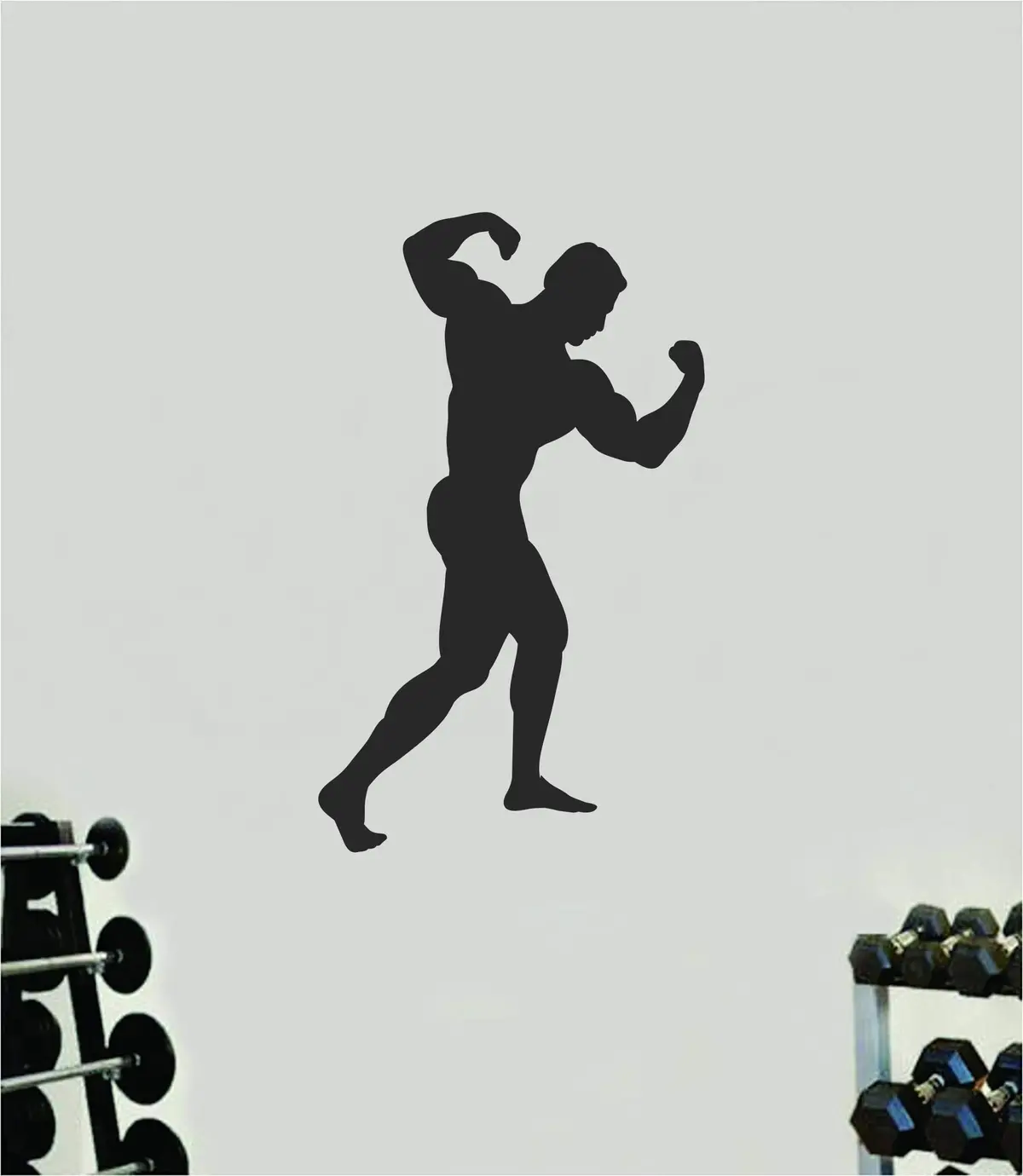Flex Silhouette Quote Wall Decal Sticker Vinyl Art Decor Bedroom Room Boy Girl Inspirational Motivational Gym Fitness Health Exercise Beast Lift Train 1