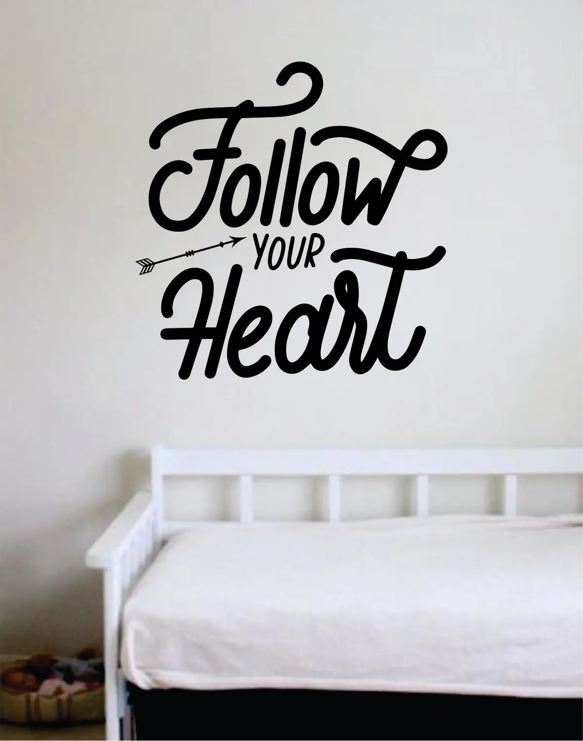 Follow Your Heart V2 Decal Sticker Wall Vinyl Art Wall Bedroom Room Home Decor Teen Inspirational Motivational Arrow Kids School 1