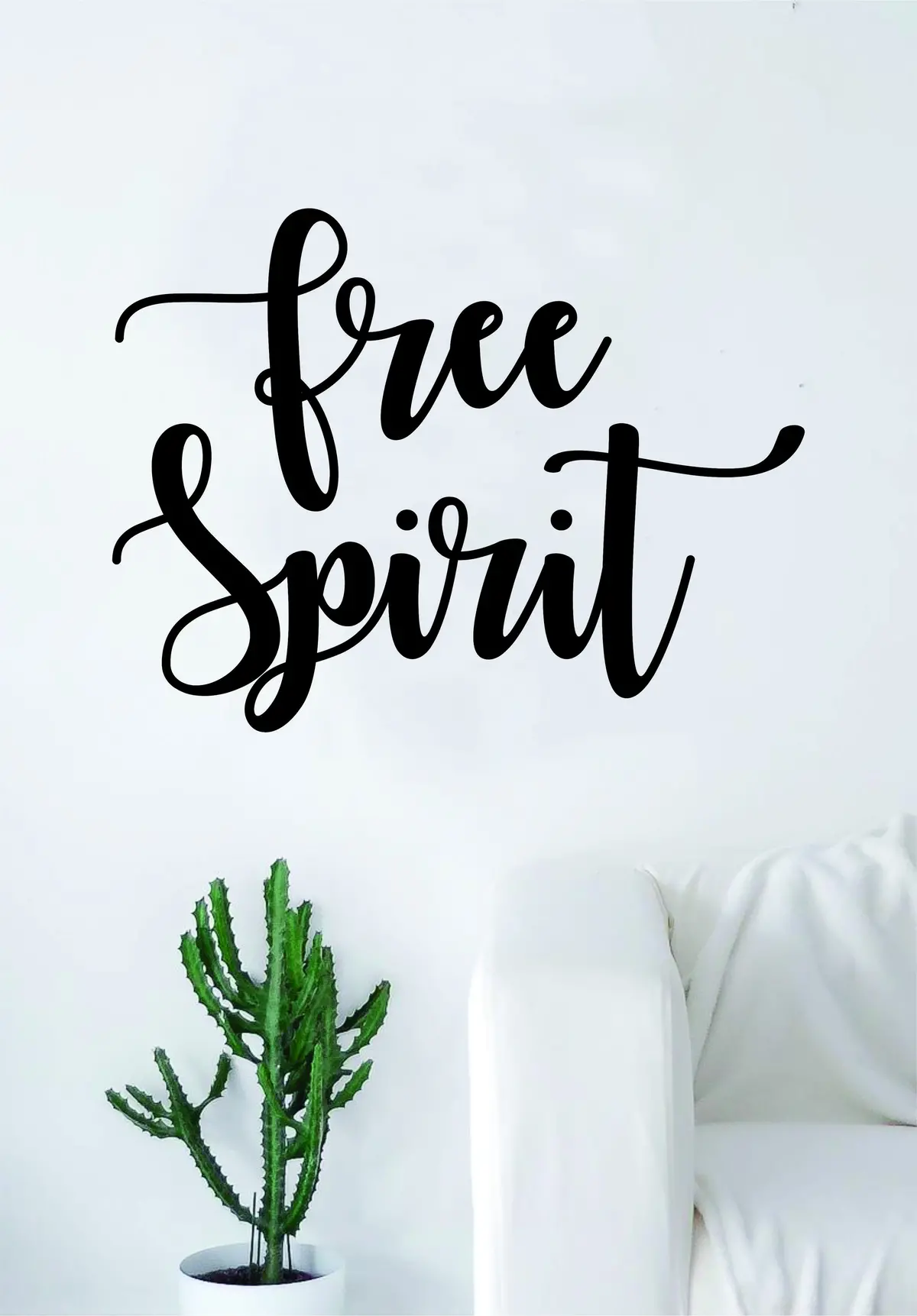 Free Spirit V2 Quote Wall Decal Sticker Room Art Vinyl Home Decor Inspirational Good Vibes Travel Wanderlust Adventure 1
