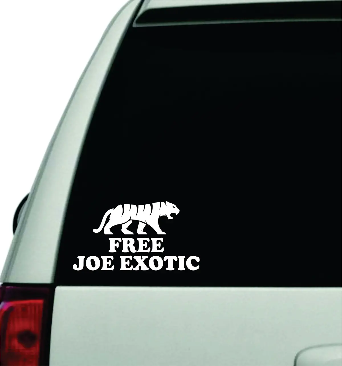 Free Joe Exotic Decal Sticker Wall Vinyl Car Truck Window Laptop Windshield Art Funny Quote Tiger King Carole Baskin Animals Girls Cute 1