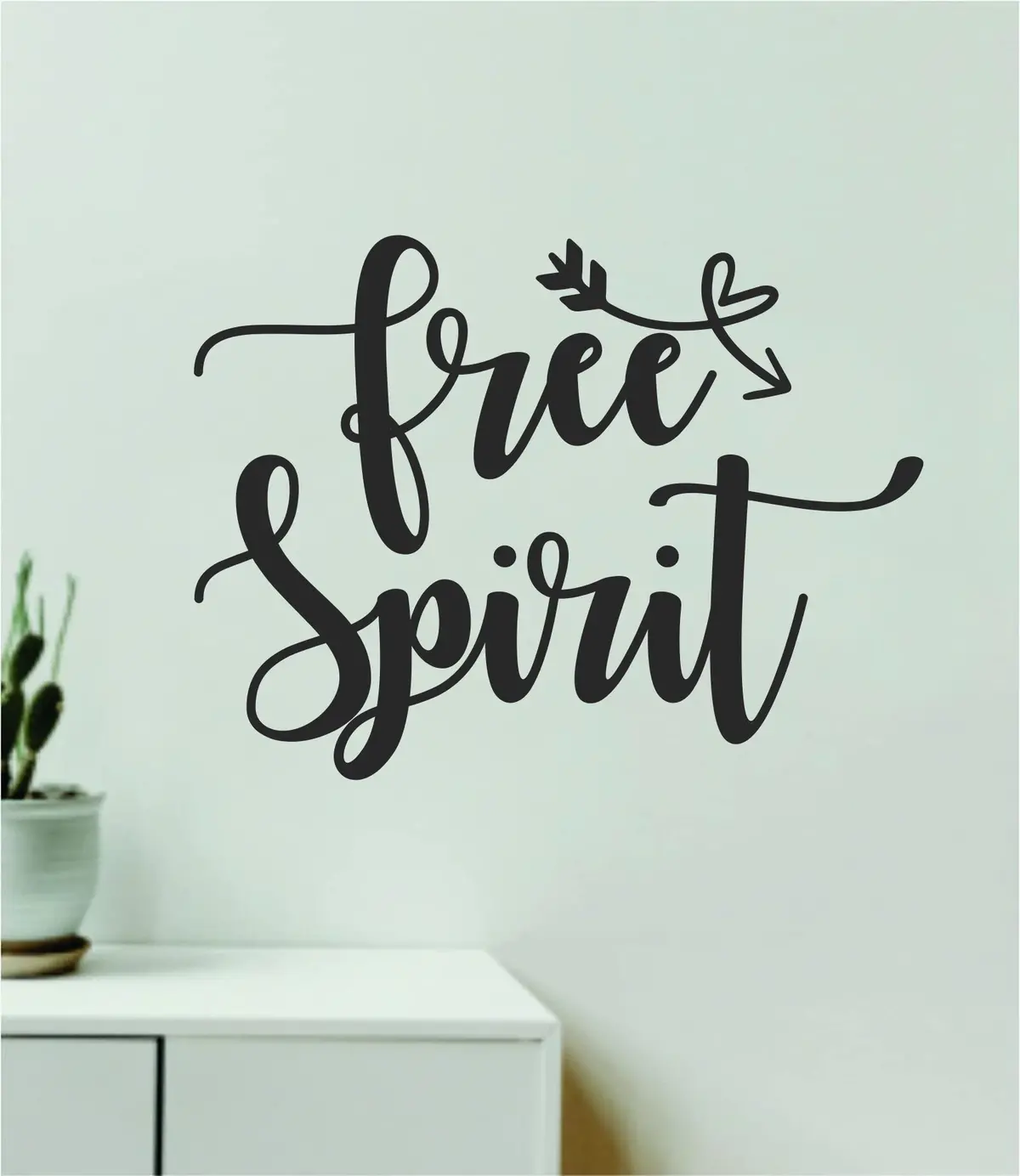 Free Spirit V4 Quote Wall Decal Sticker Vinyl Art Decor Bedroom Room Boy Girl Teen Inspirational Motivational School Nursery Good Vibes Adventure Travel 1