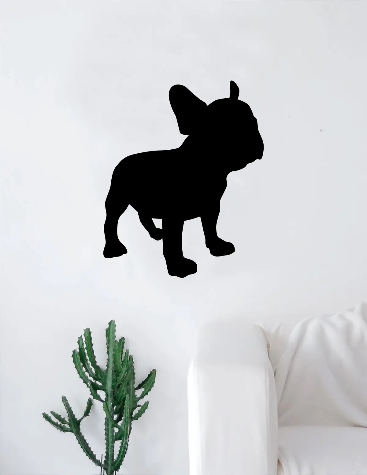 French Bulldog Silhouette Decal Sticker Wall Vinyl Art Home Decor Teen Dog Doggy Puppy Cute Rescue Adopt 1