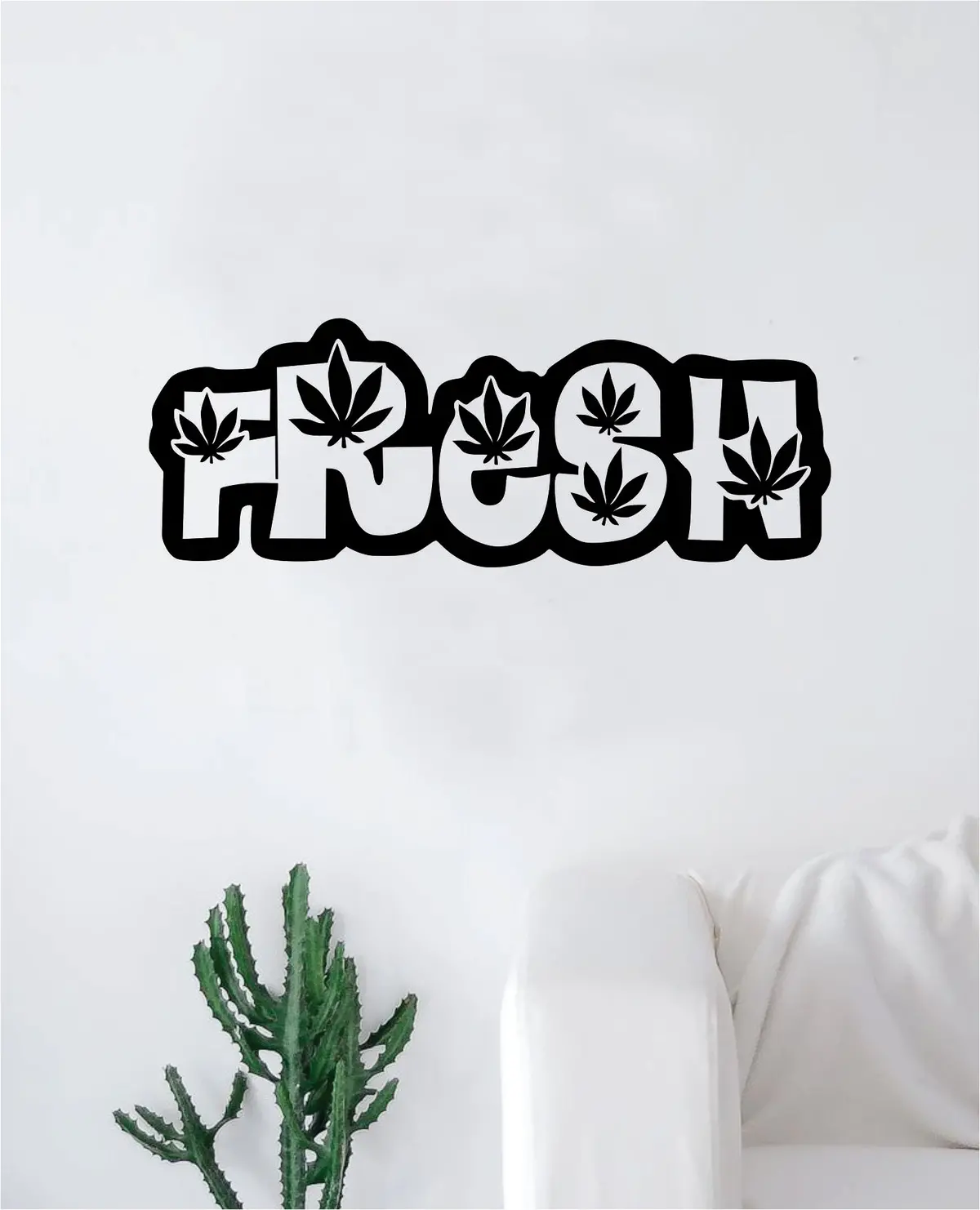 Fresh Leafs Wall Decal Decor Art Sticker Vinyl Room Bedroom Home Teen Funny Medical Stoner 1