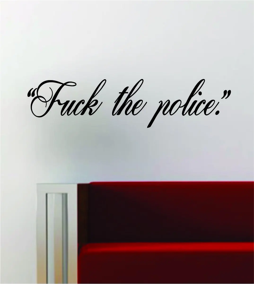 F The Police Inspirational Lyrics Quote Decal Sticker Wall Vinyl Art Words Decor Rap Music 1