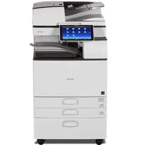$65/Month Ricoh Mp 3555 35 Ppm Black And White Laser Multifunction Printer B/W Copier Scanner Scan 2 Email 1