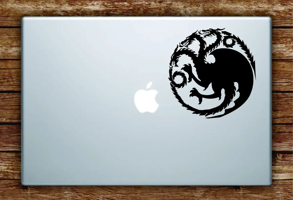 Game Of Thrones House Targaryen Laptop Decal Sticker Vinyl Art Quote Macbook Apple Decor Tv Shows Dragon 1